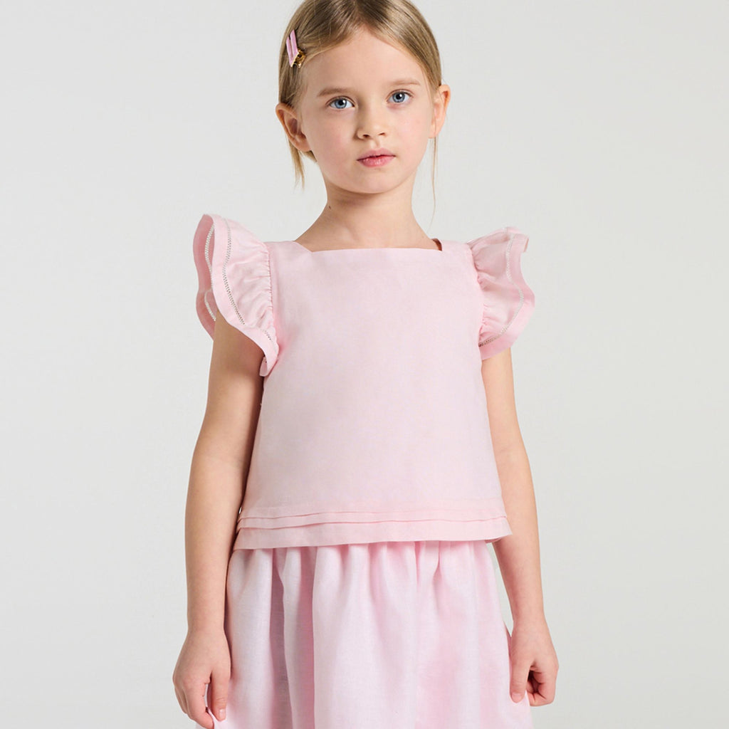 Girls' linen top