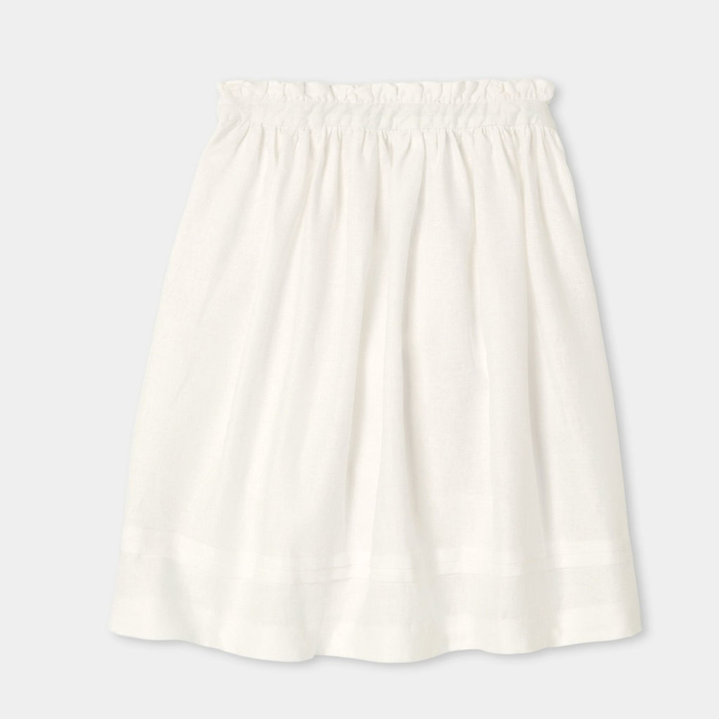 Skirt in Linen Girl - Ivory