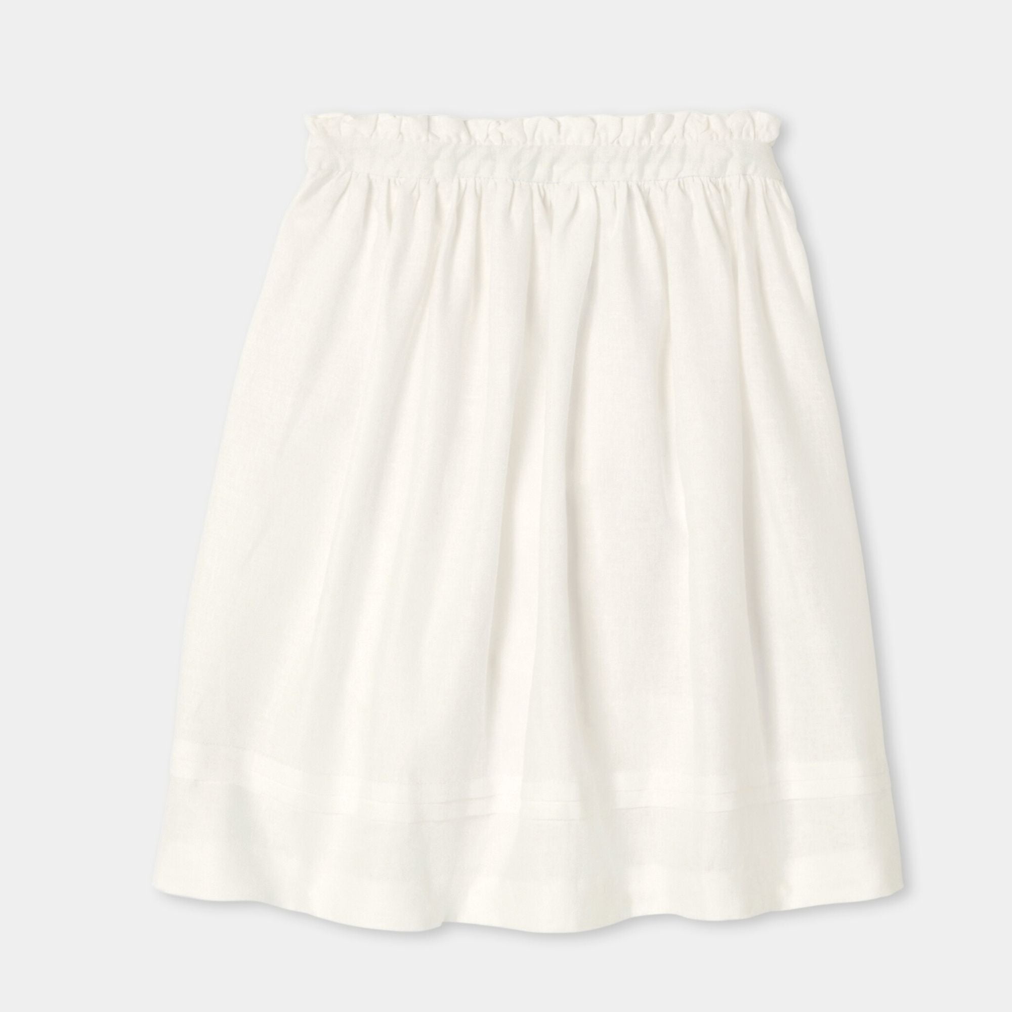 Skirt in Linen Girl - Ivory