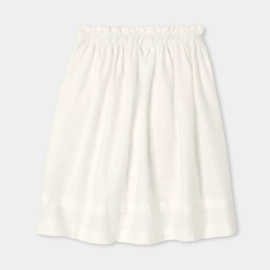 Skirt in Linen Girl - Ivory