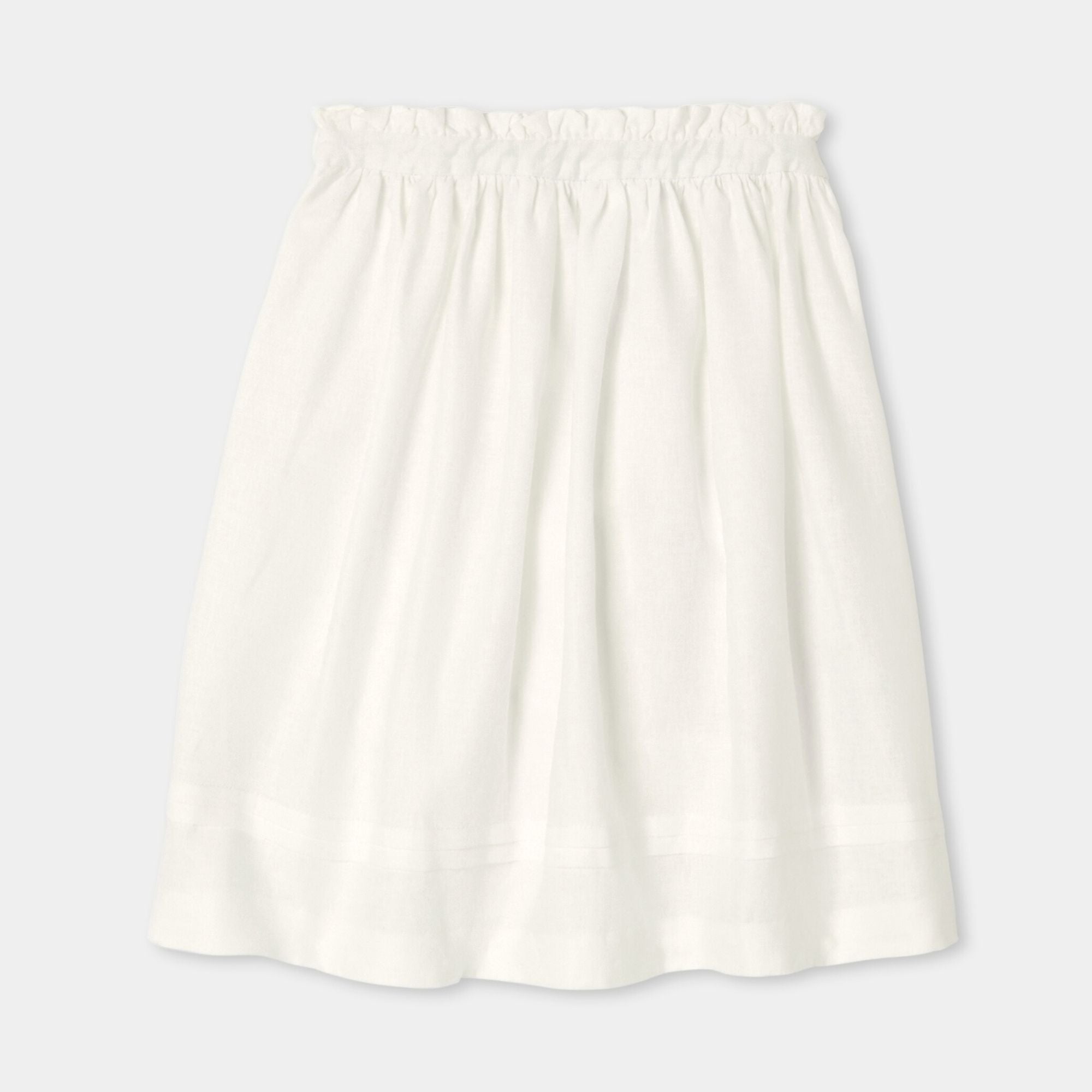 Skirt in Linen Girl - Ivory