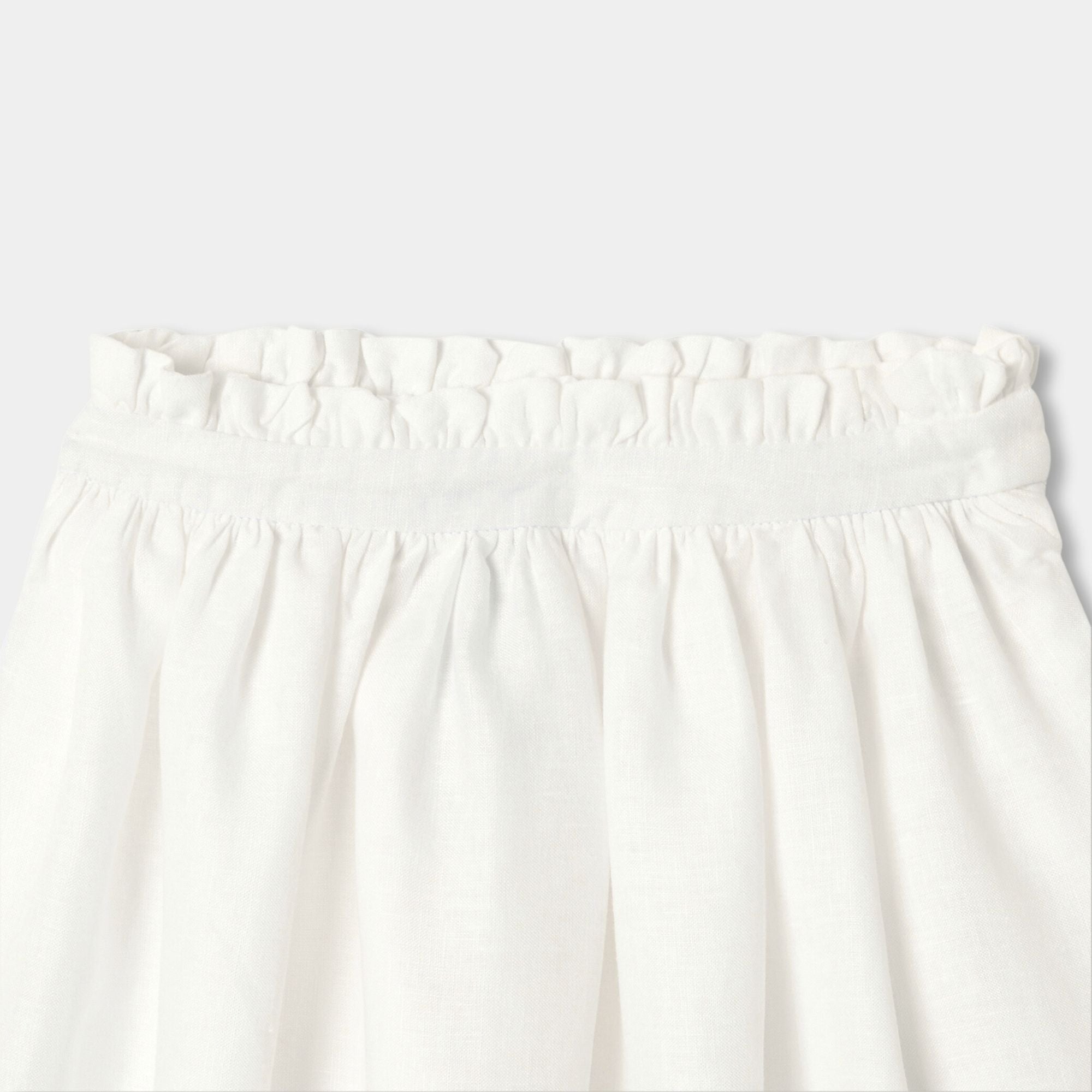 Skirt in Linen Girl - Ivory