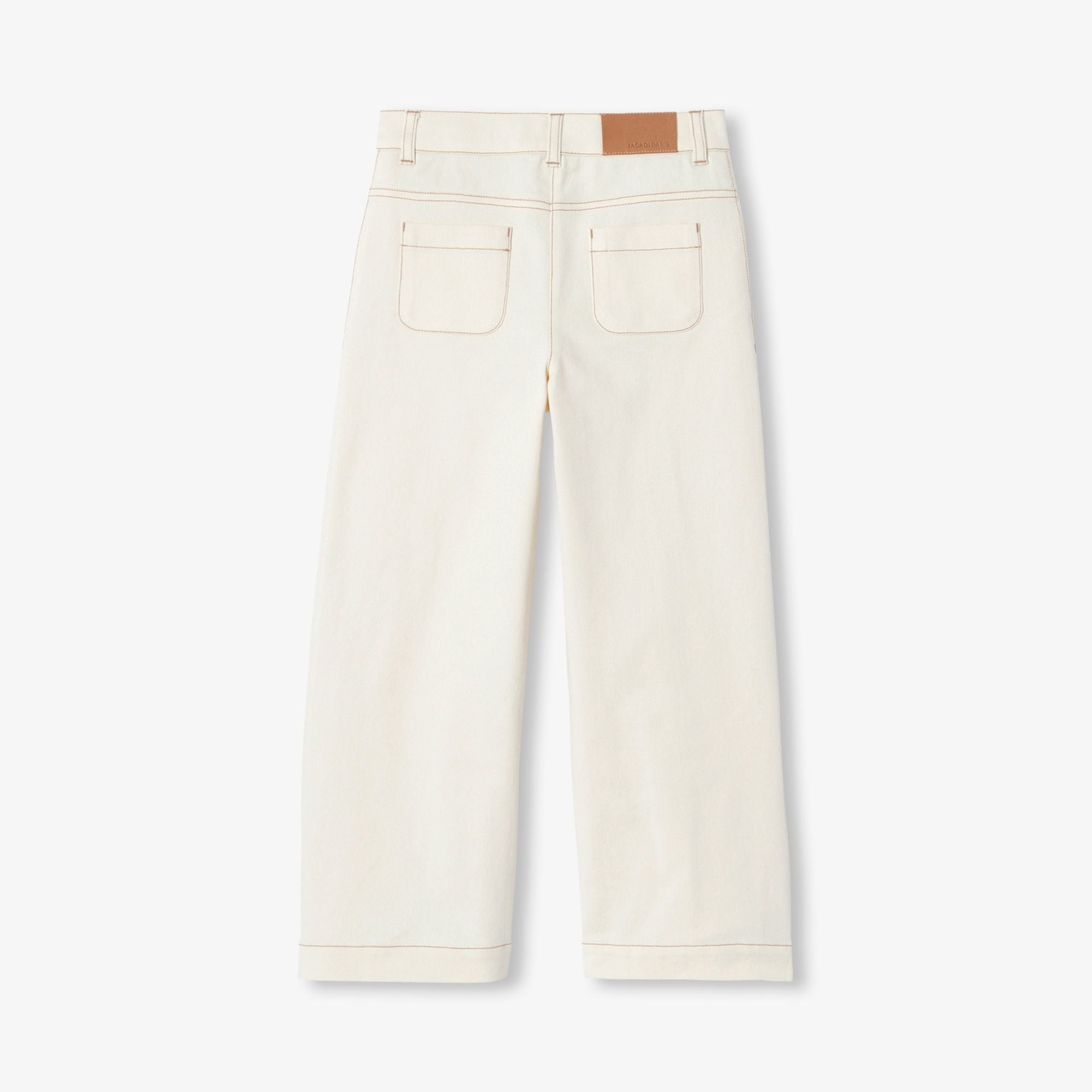 JC-TG119 - Jacadi Girl's wide-leg stretch twill trousers