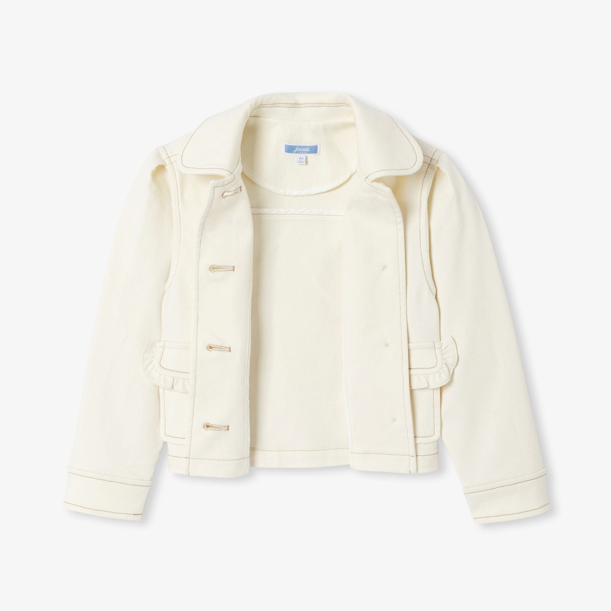 Jacket Di Jeans Girl - Ecru