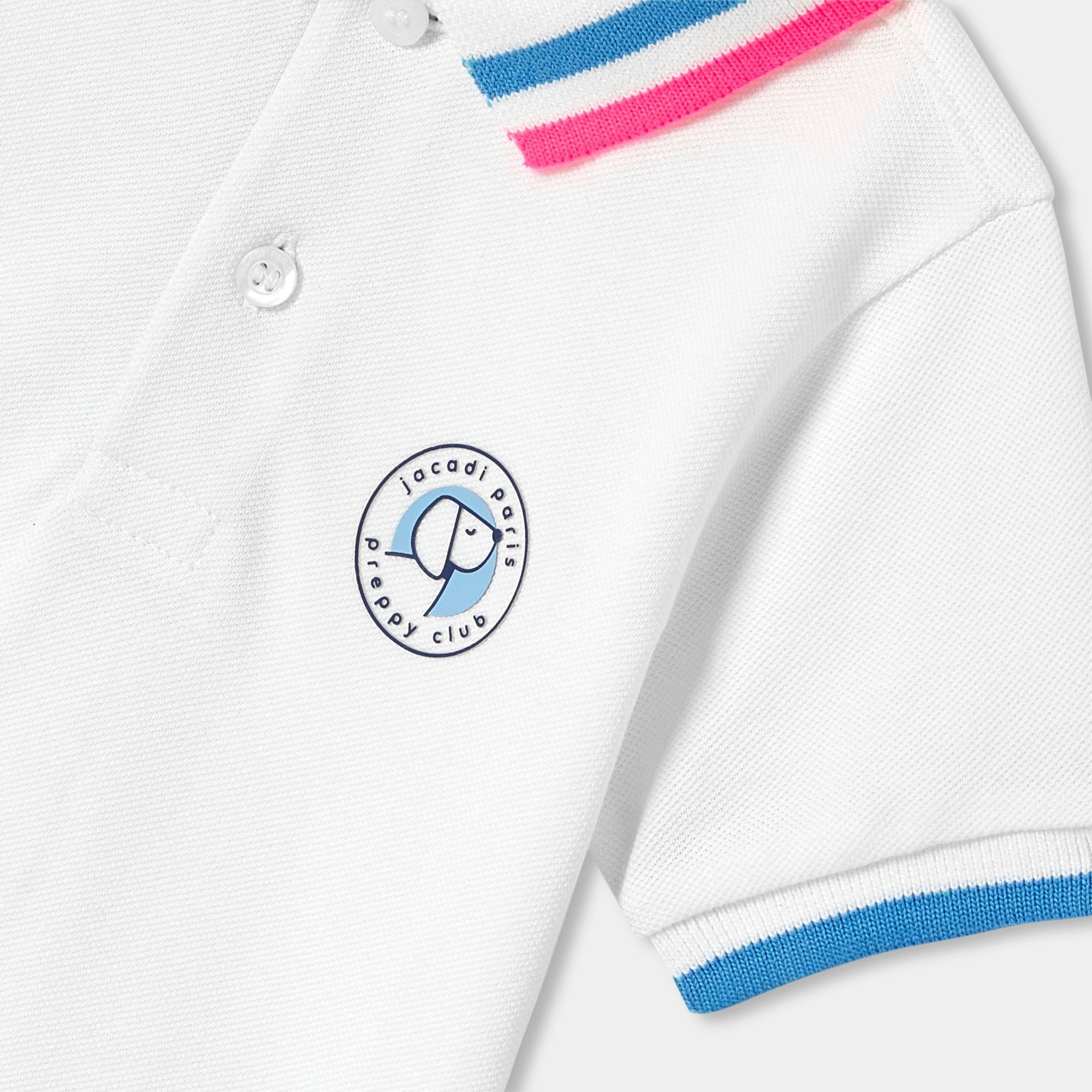 Short-sleeved Polo shirt Shirt in Cotton Pique Baby Boy - Jacadi White