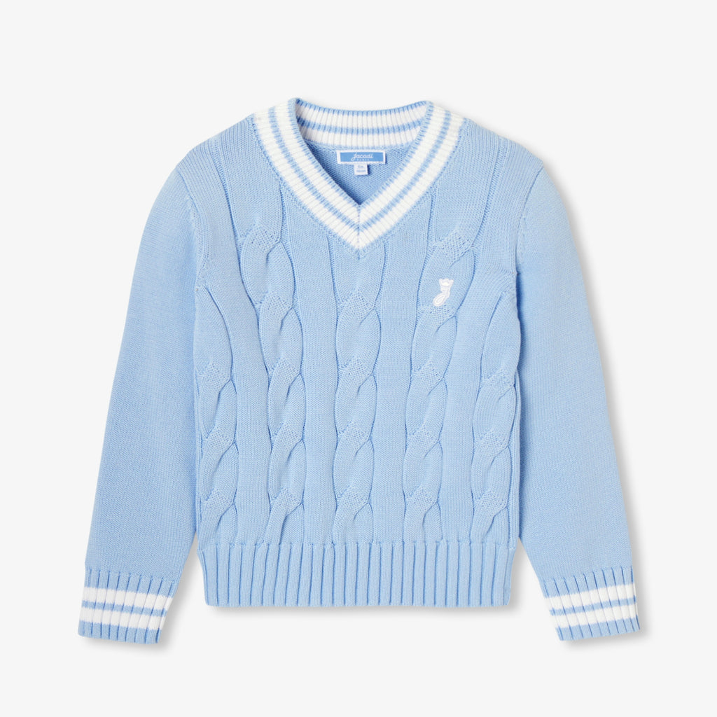 Child thick gauge cotton sweater