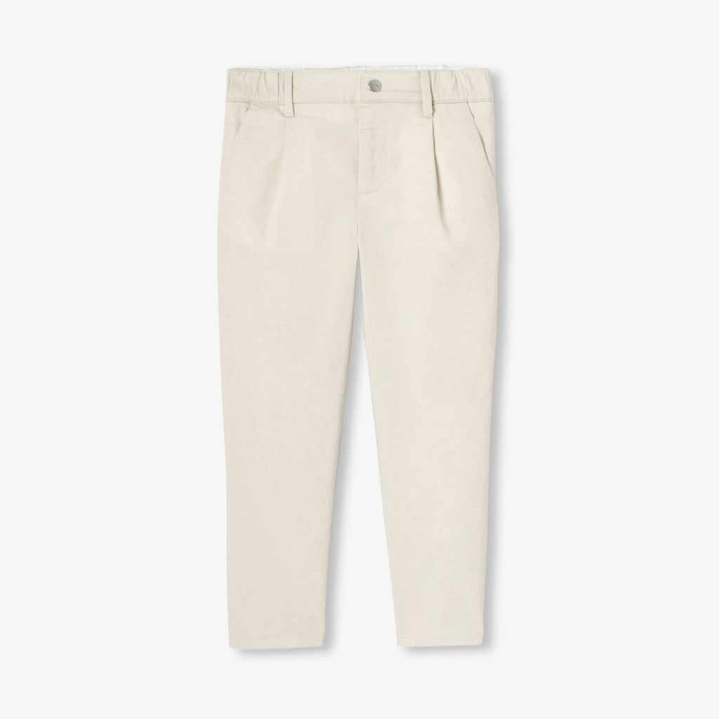 Trousers in Twill Boy - Cream