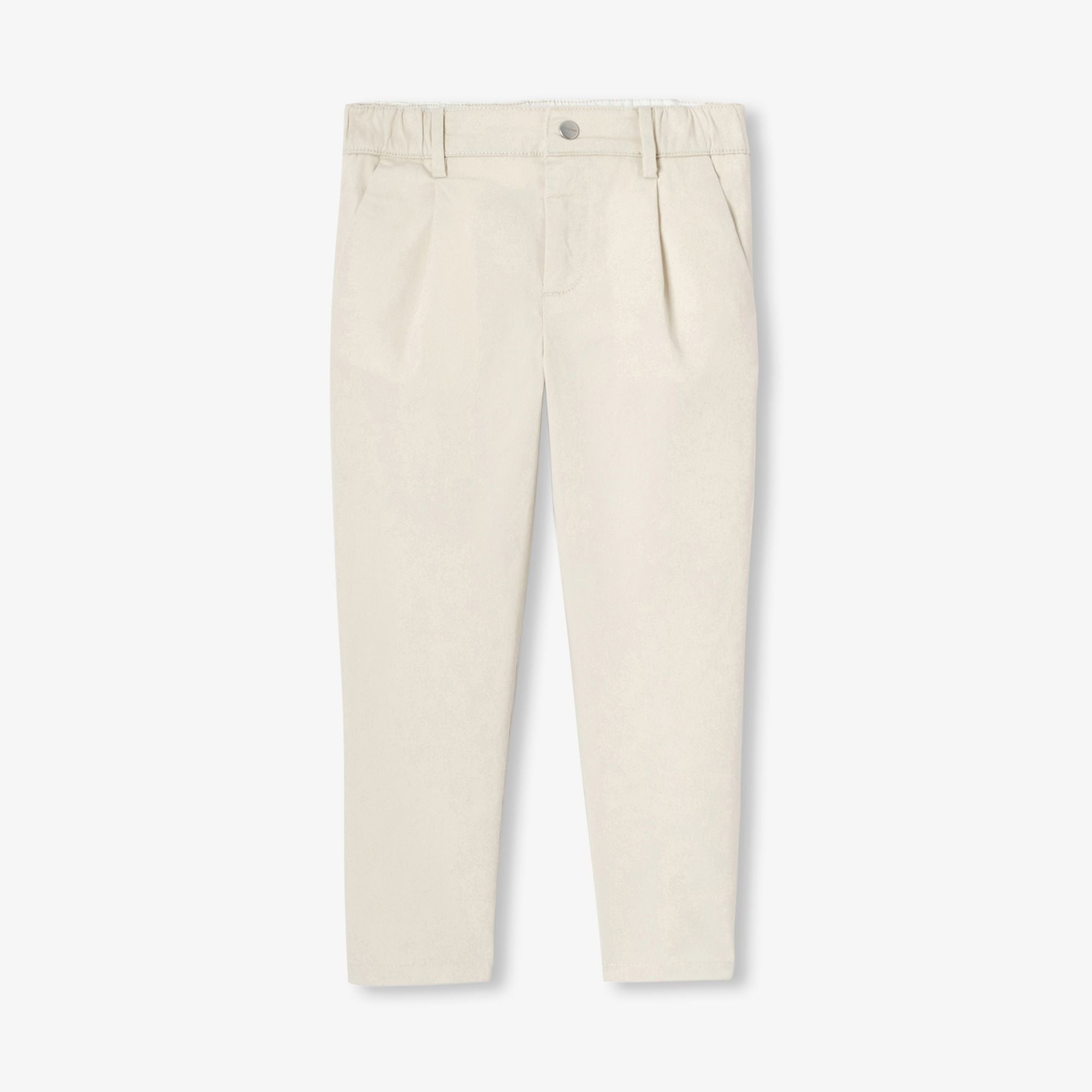 Trousers in Twill Boy - Cream