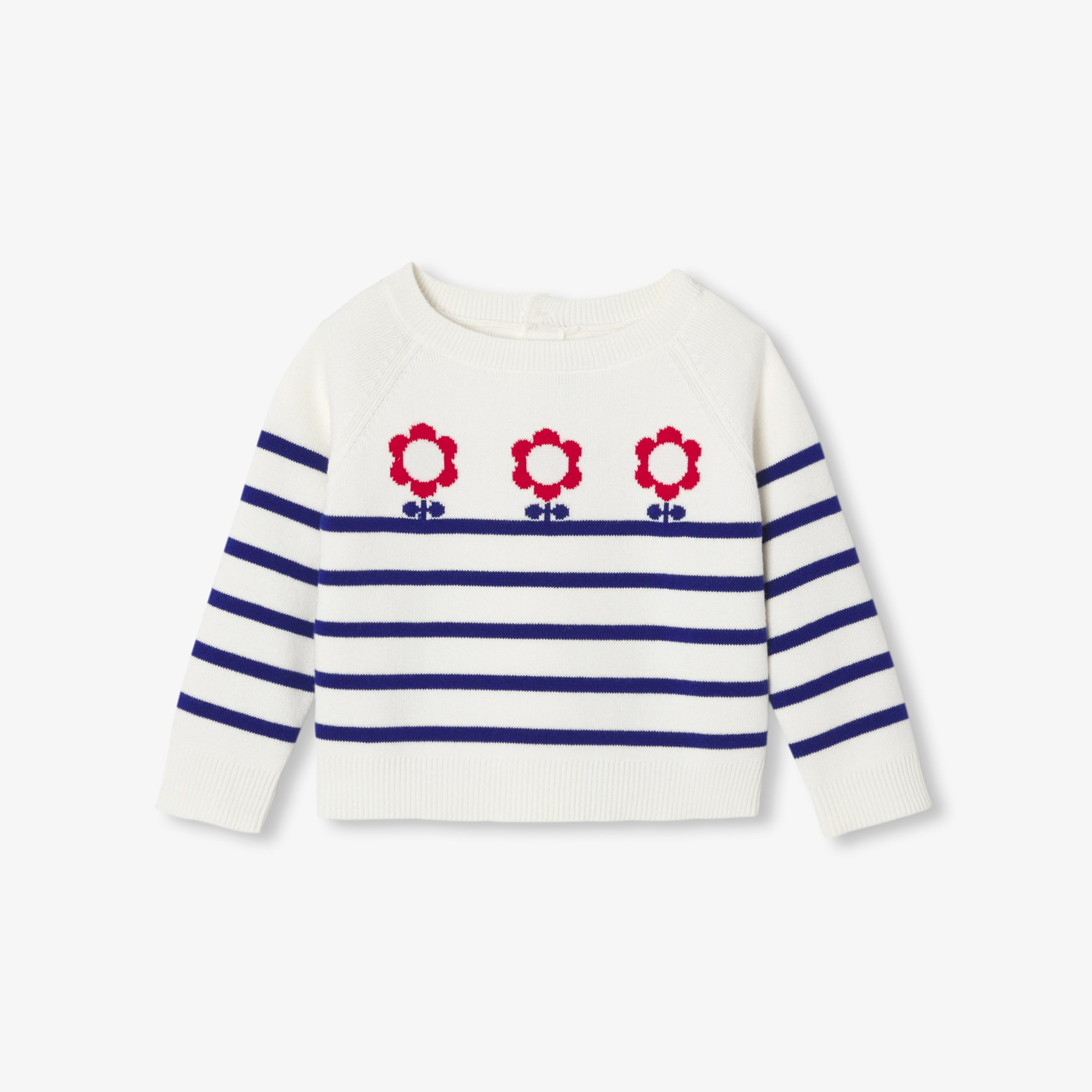 JC-NG112 - Jacadi Baby girl sailor-style cotton sweater