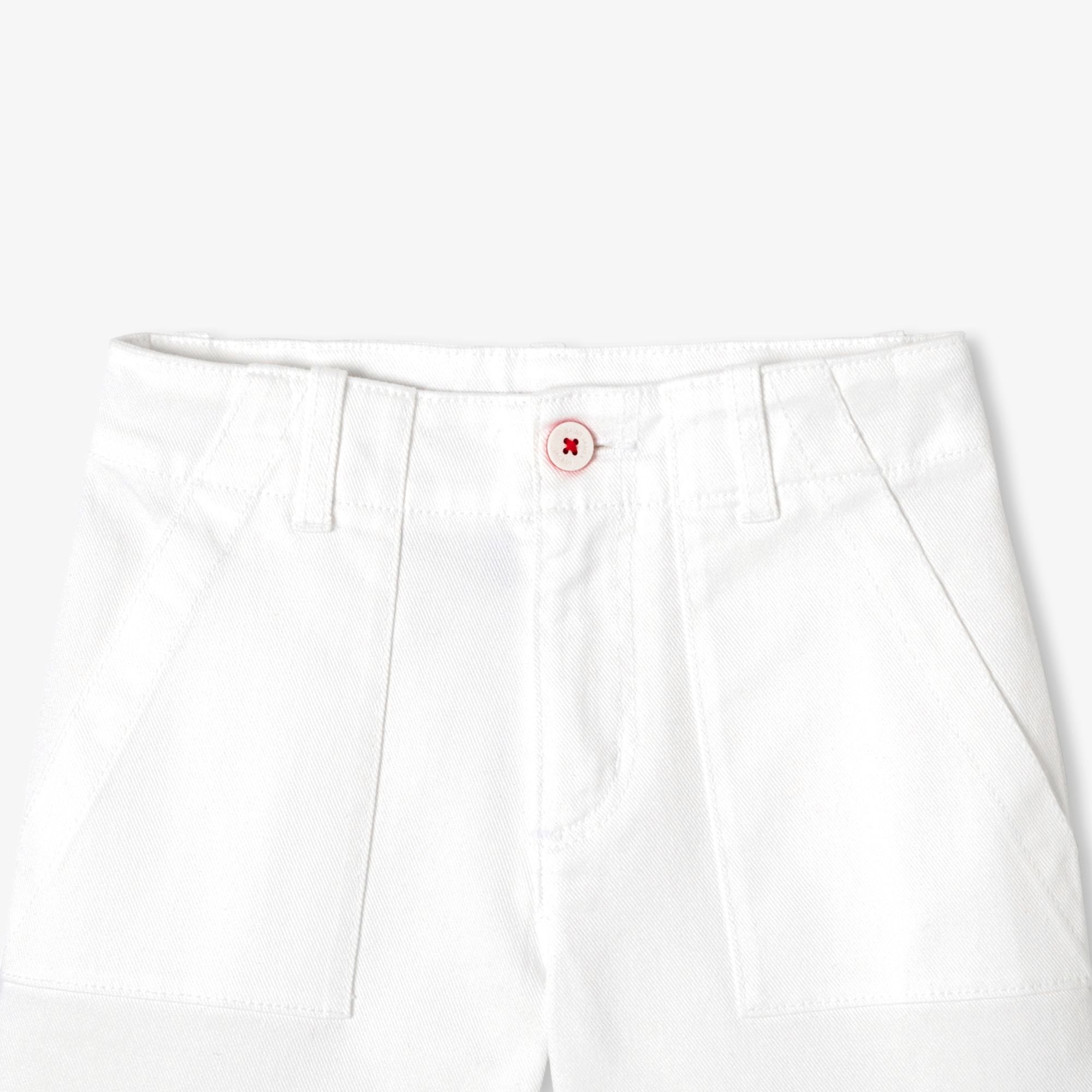 Boy Jacadi x Saint James twill Bermuda shorts - White