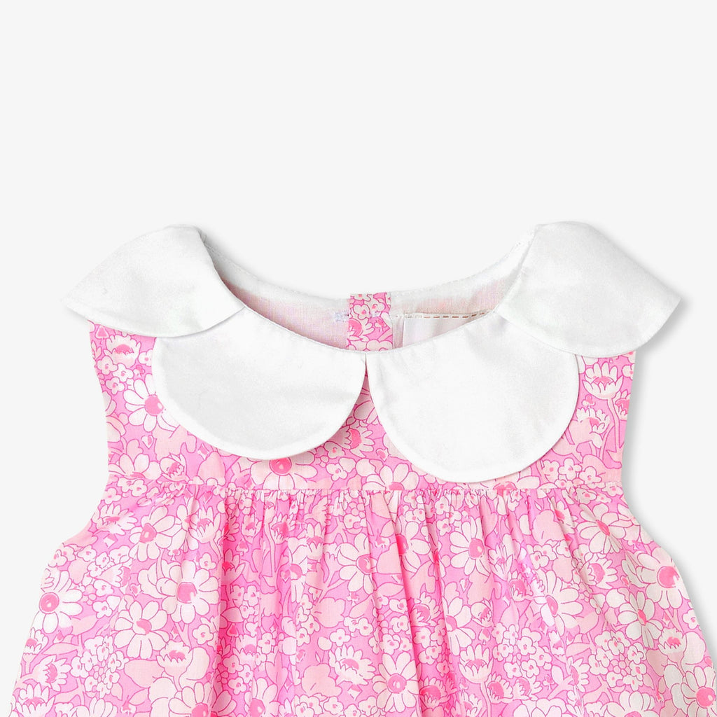 Ceremony Dress in Liberty Fabric Baby Girl - Pink/Multicolour
