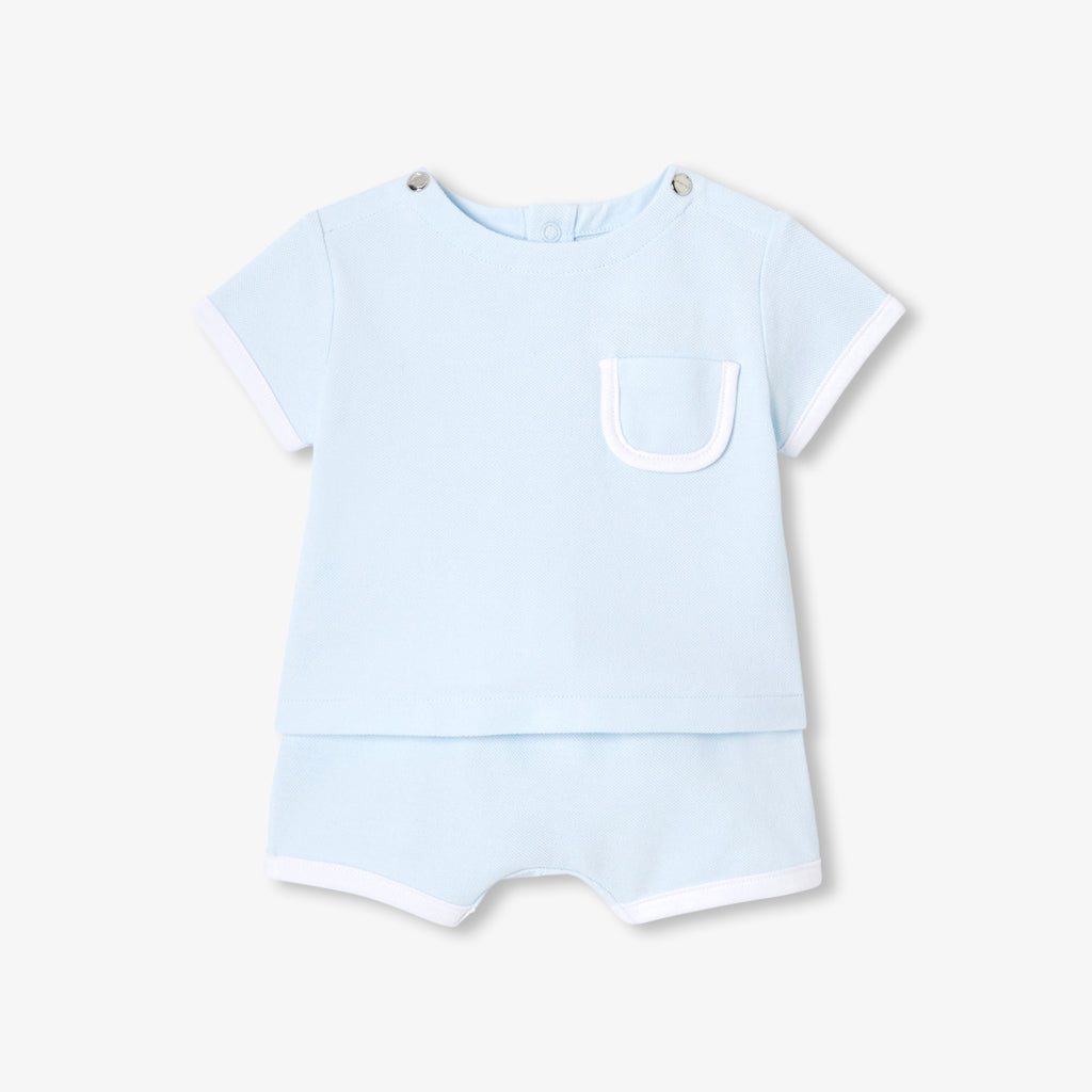 Baby cotton piqué set