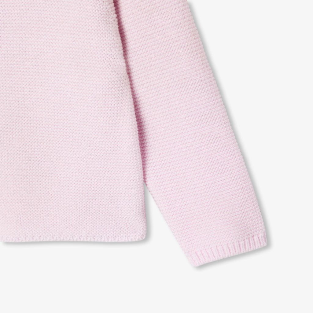 Baby girl garter-stitch cardigan