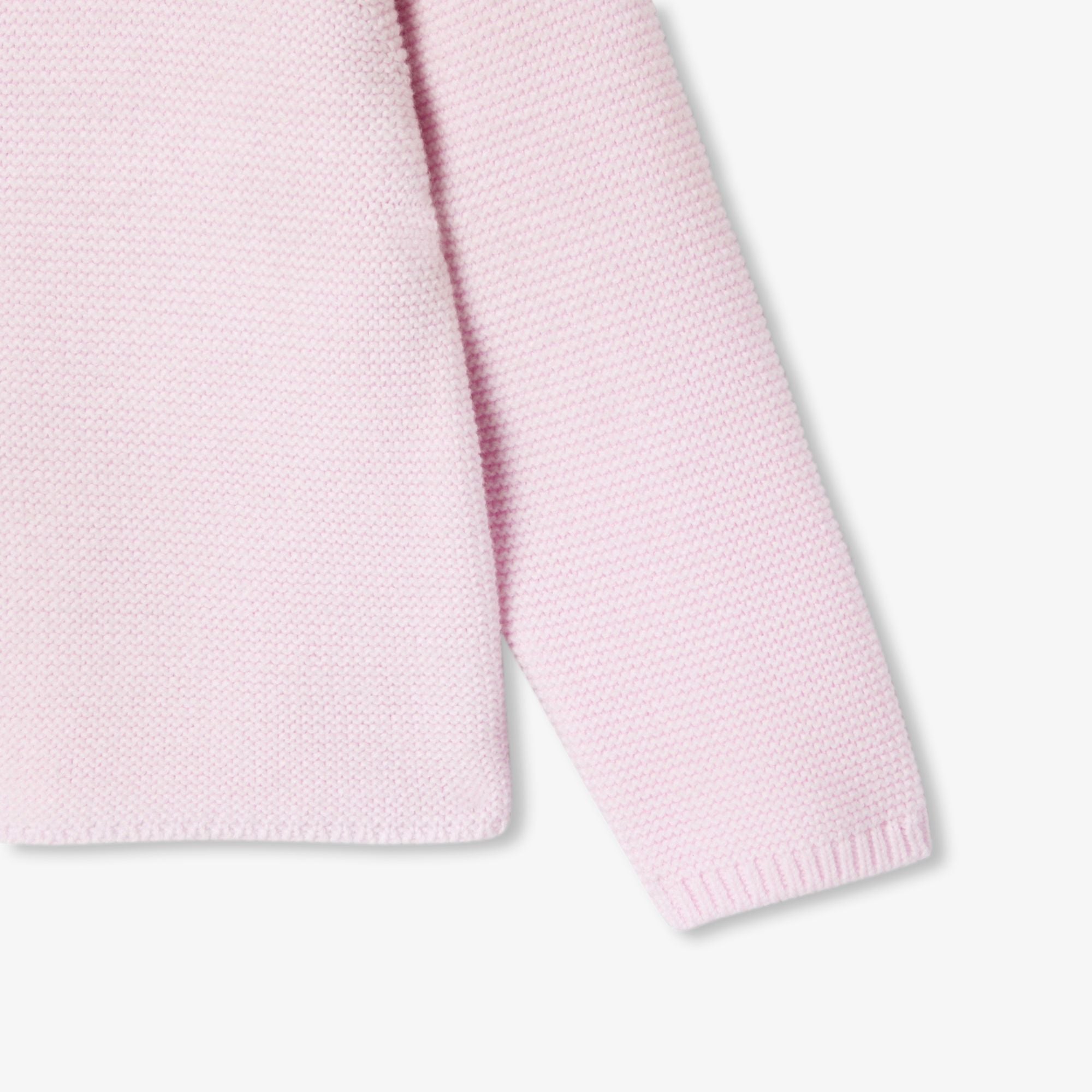 Baby girl garter-stitch cardigan