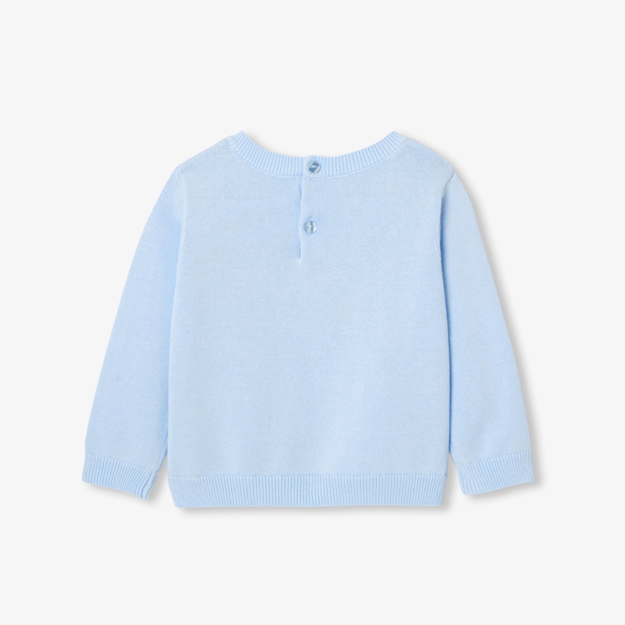 Baby girl cotton jumper - Cloud