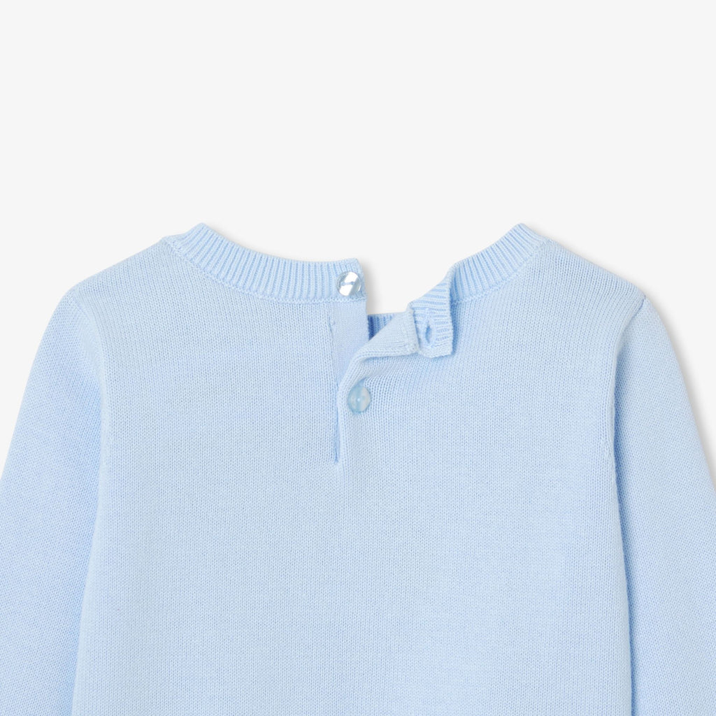 Baby girl cotton jumper - Cloud