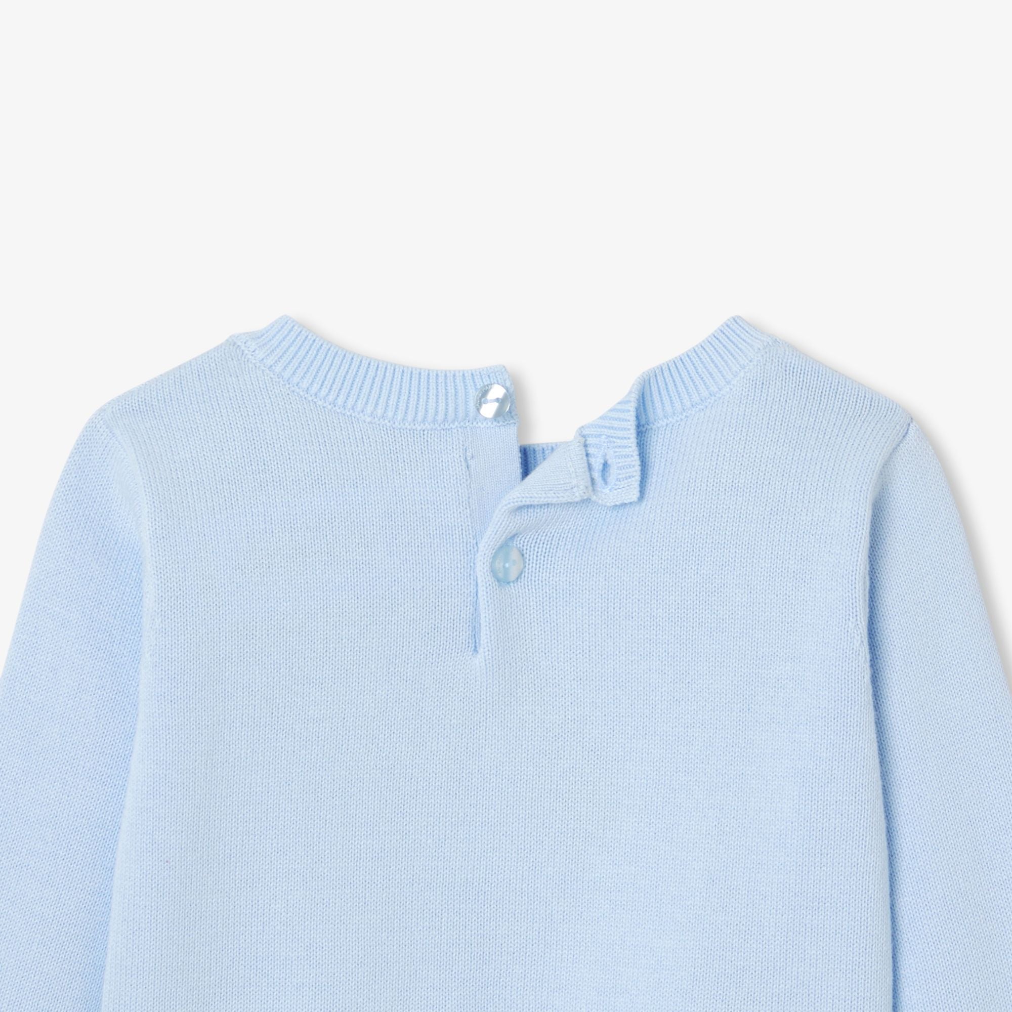 Baby girl cotton jumper - Cloud