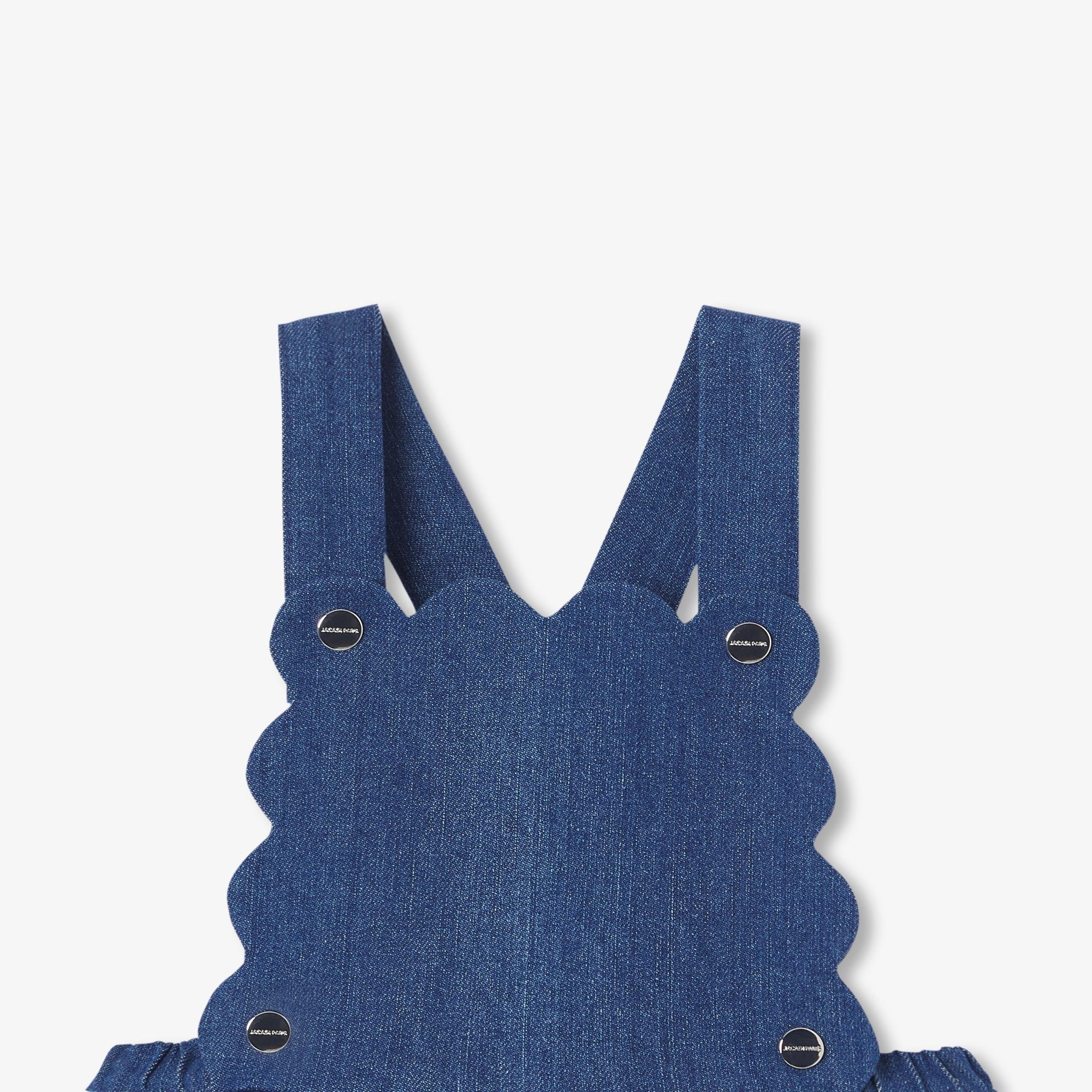 Baby girl denim dungarees - Light Denim