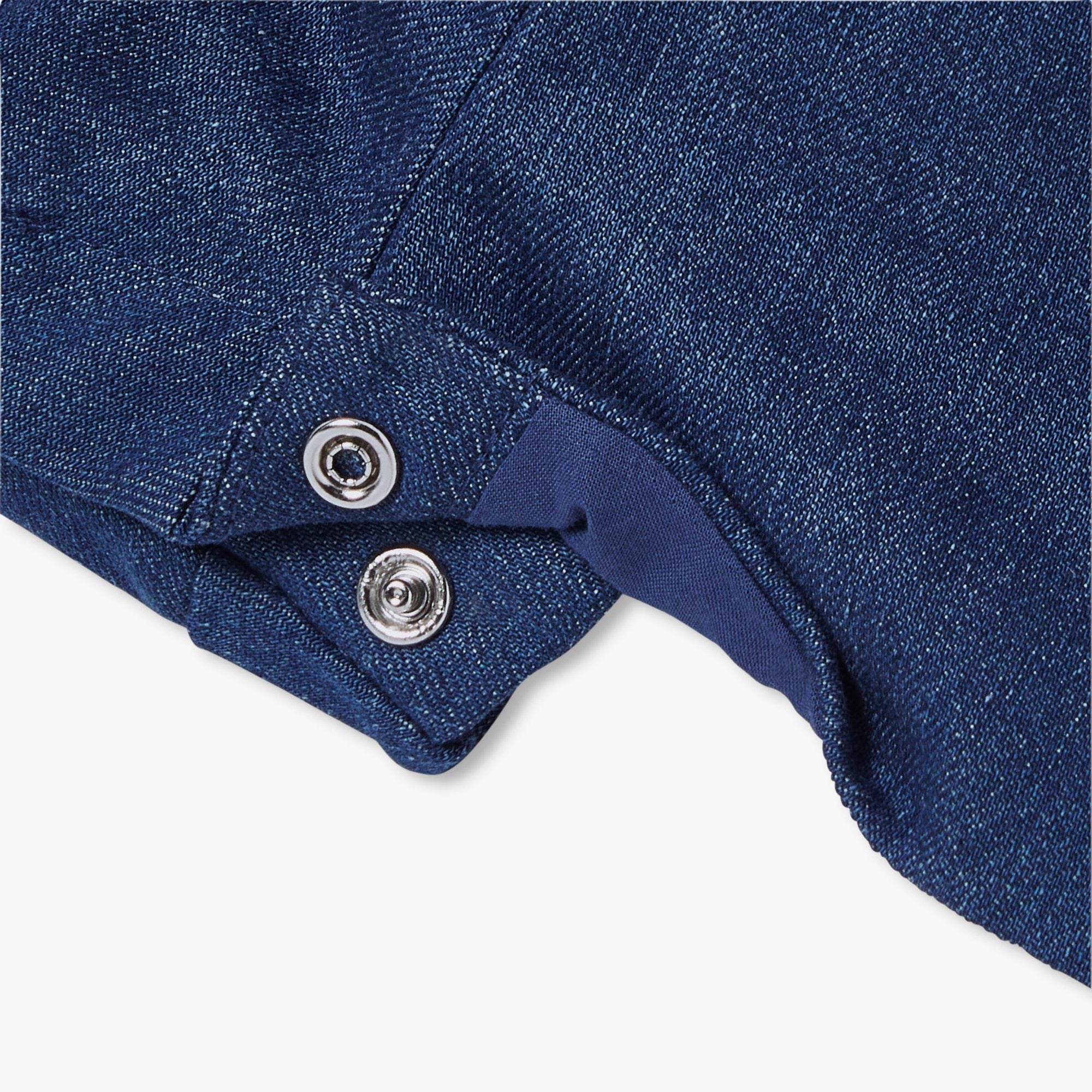 Baby girl denim dungarees - Light Denim