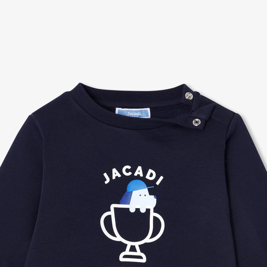 Baby boy sweatshirt top - Navy Blue Jacadi