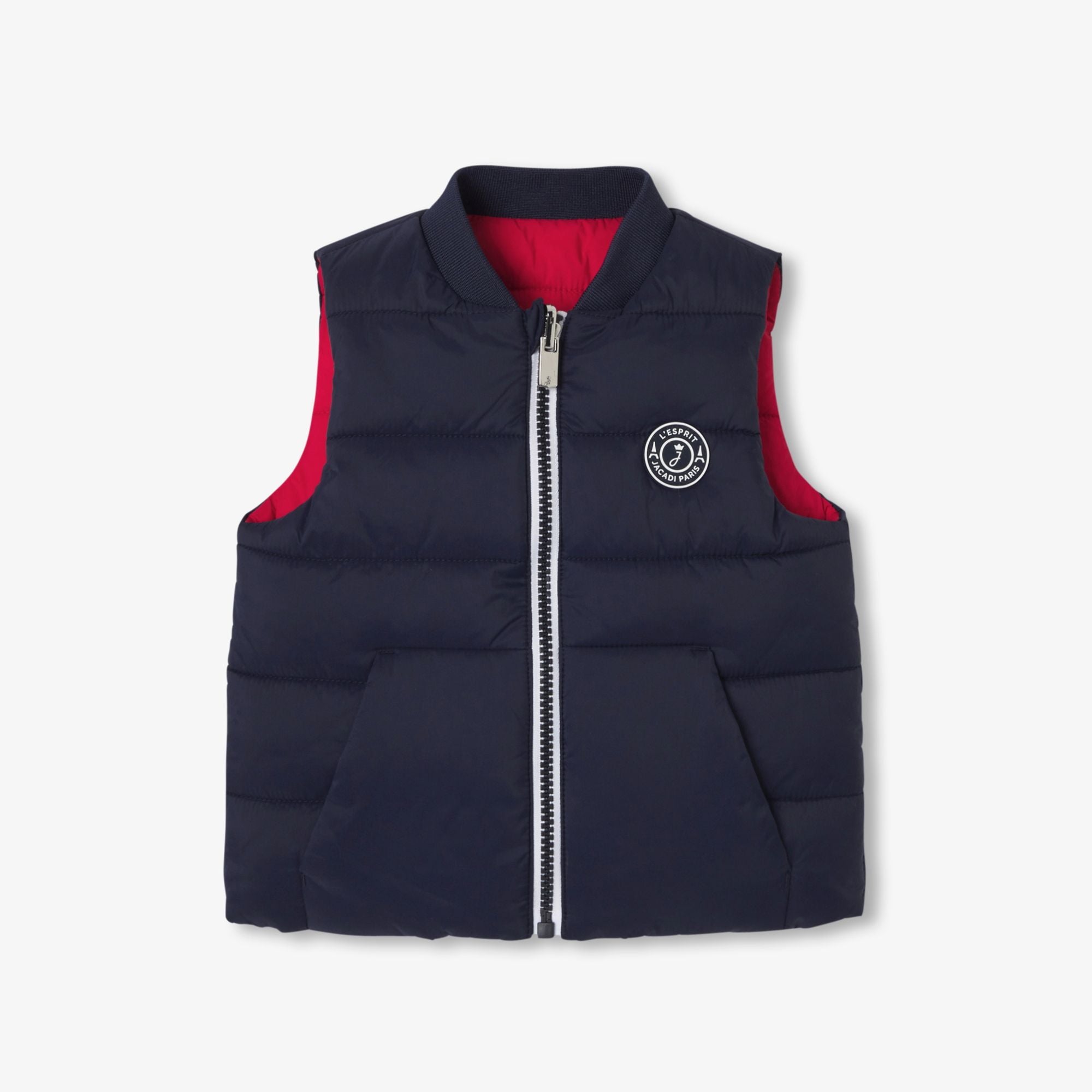 Baby boy reversible sleeveless jacket