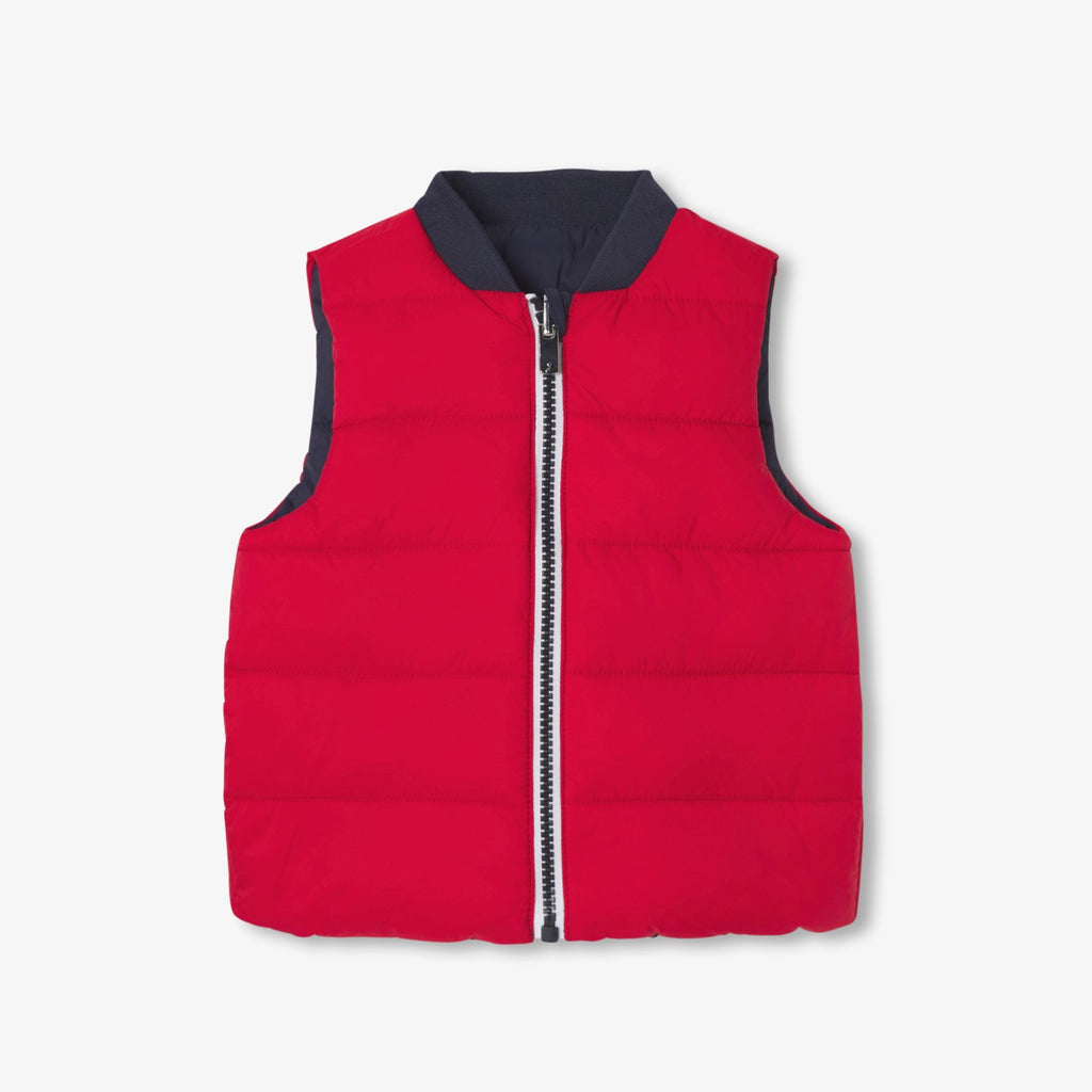 Baby boy reversible sleeveless jacket