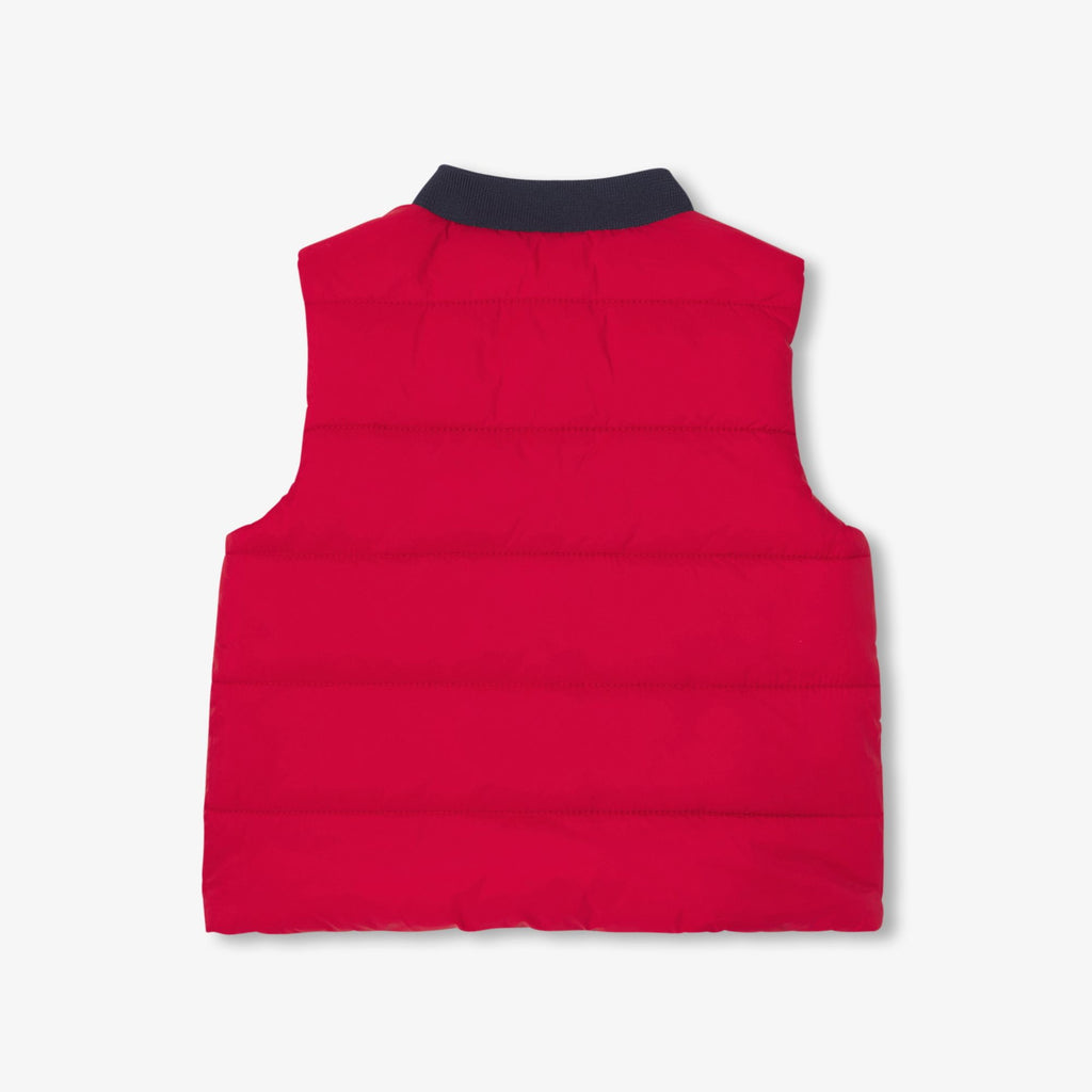 Baby boy reversible sleeveless jacket