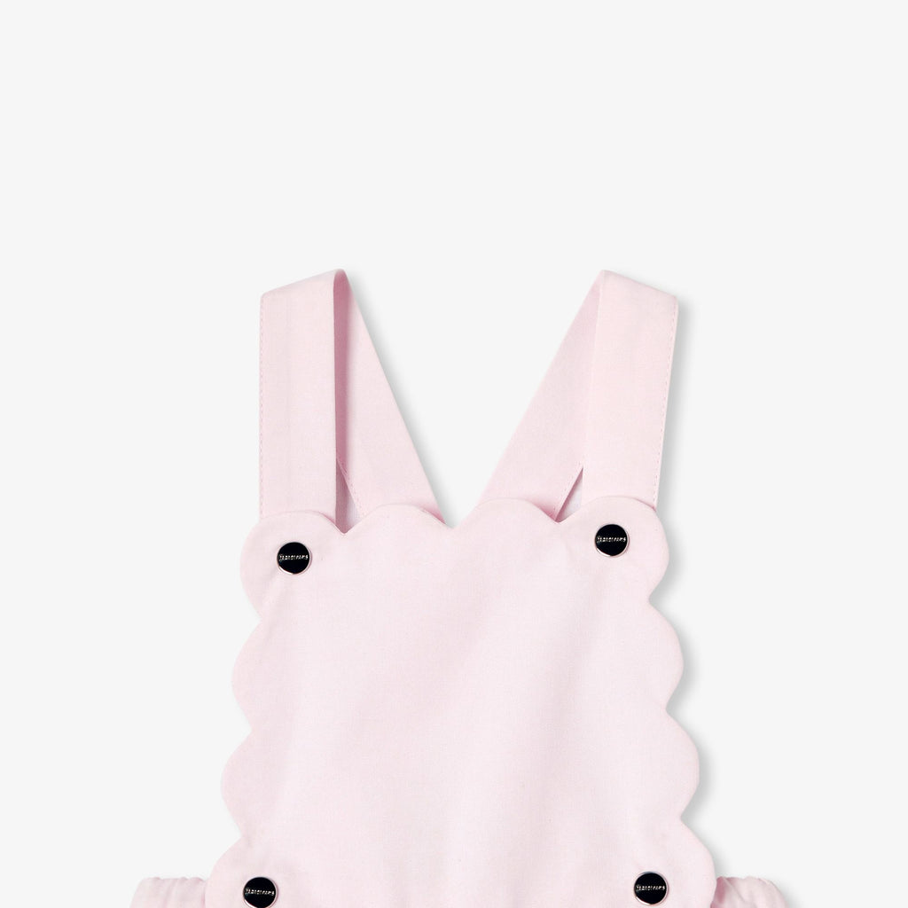 Dungarees in Cotton Twill Baby Girl - Jacadi Powder Pink