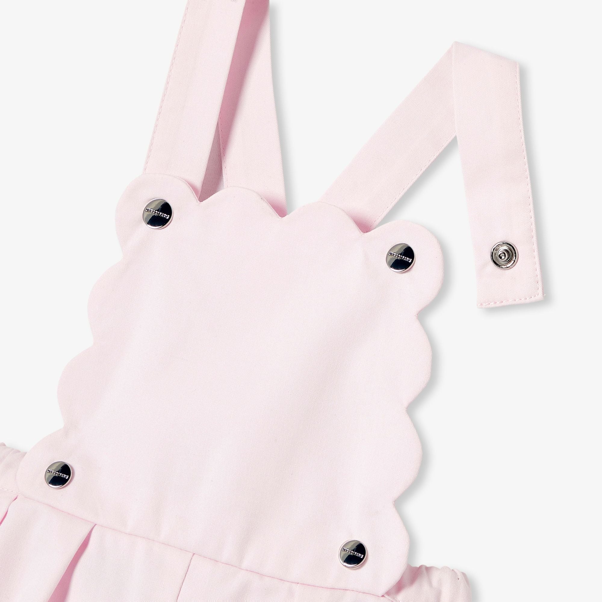 Dungarees in Cotton Twill Baby Girl - Jacadi Powder Pink