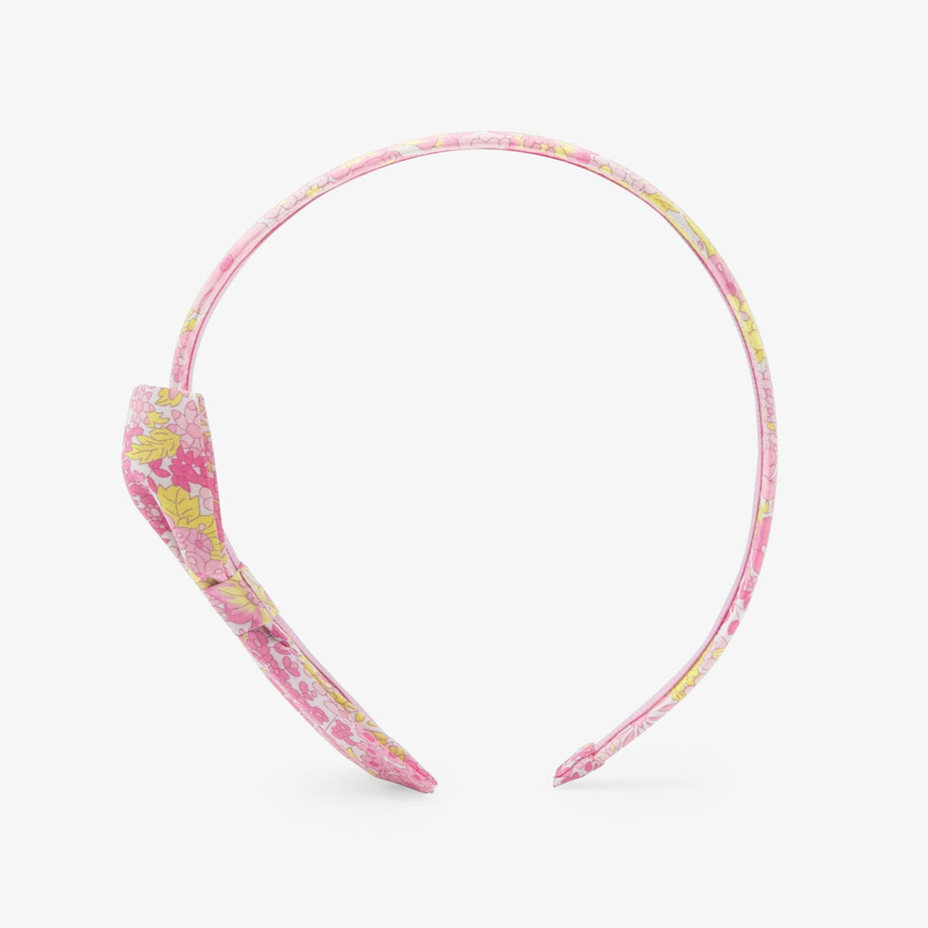 Cerchietto in Liberty Fabric Girl - Giallo/Multicolour