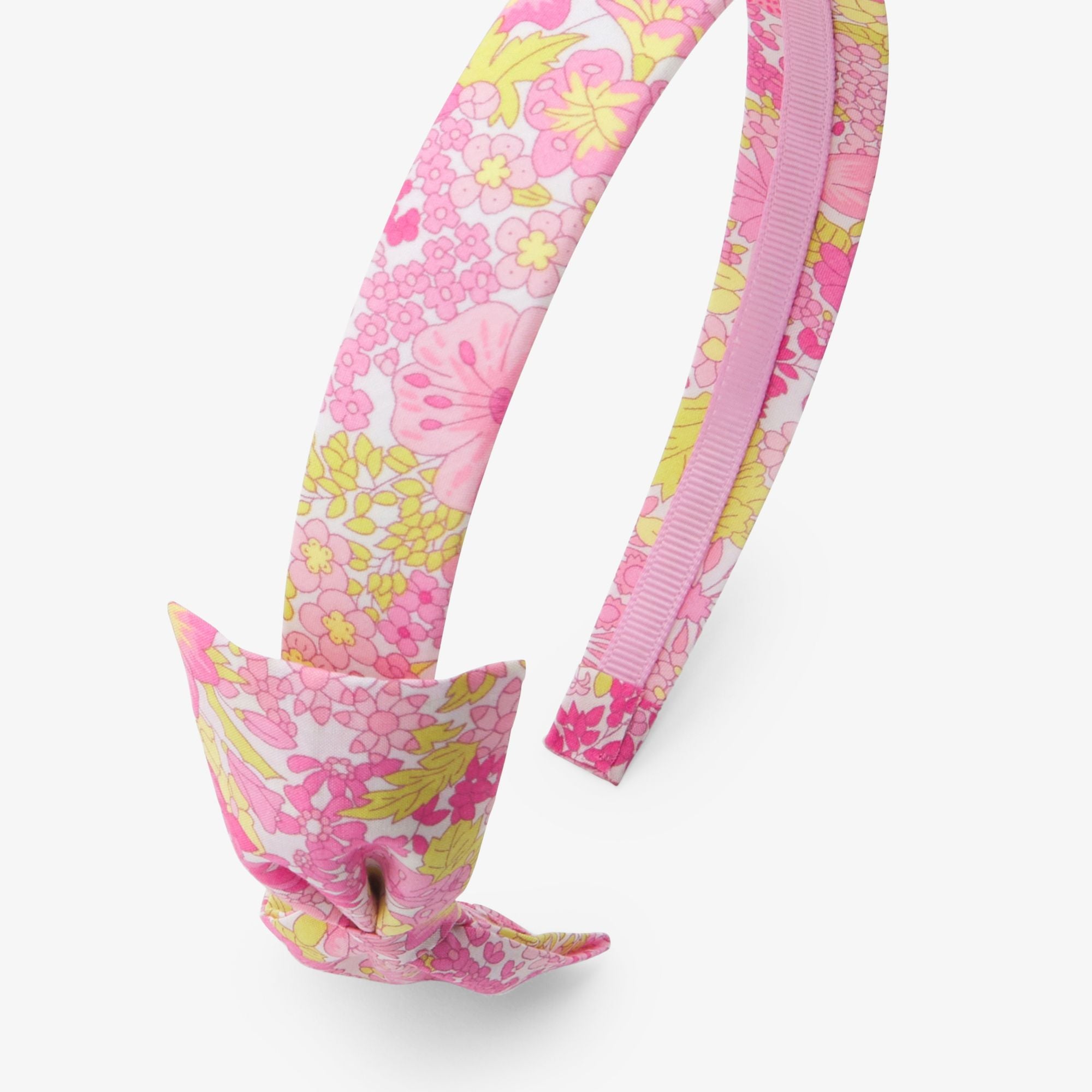 Cerchietto in Liberty Fabric Girl - Giallo/Multicolour
