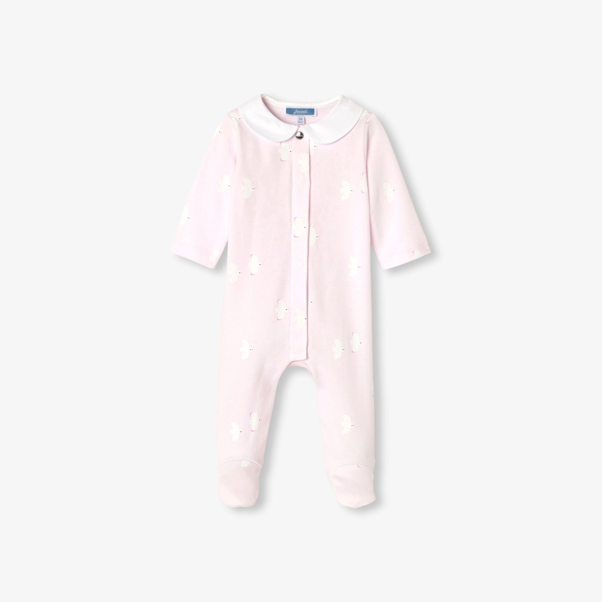 Baby girl cotton interlock pyjamas - Pink/Multicolour