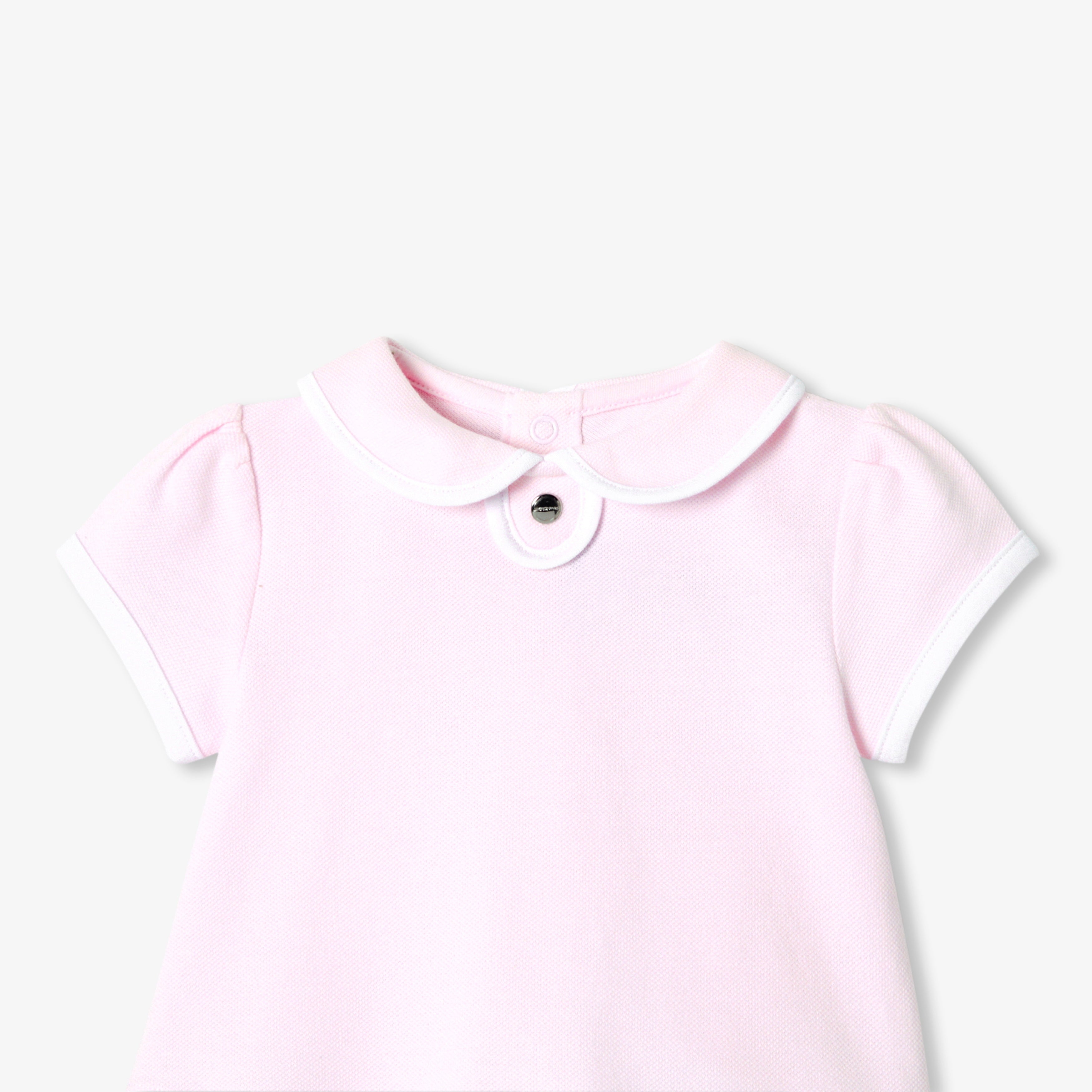 Baby girl set in cotton piqué