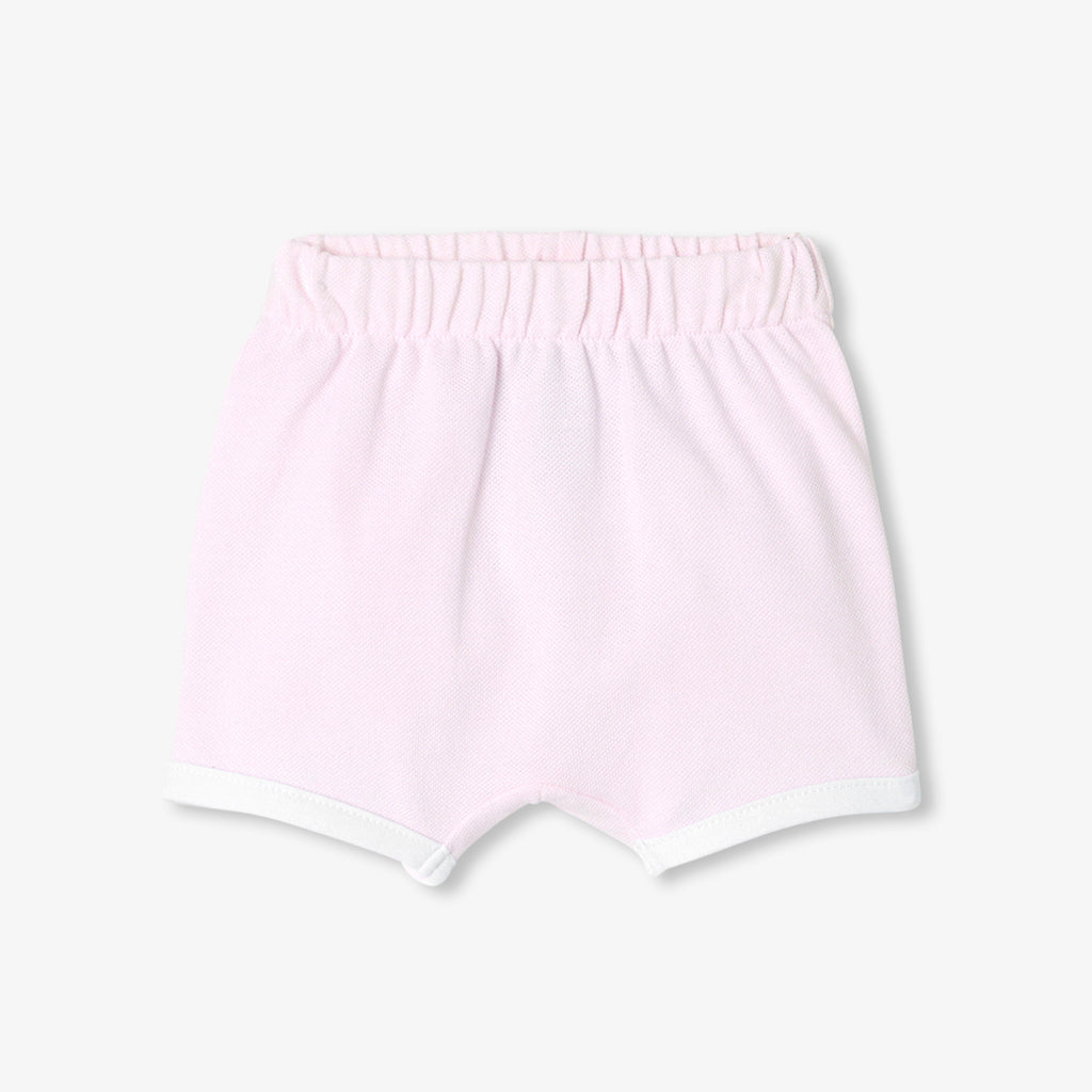 Baby girl set in cotton piqué
