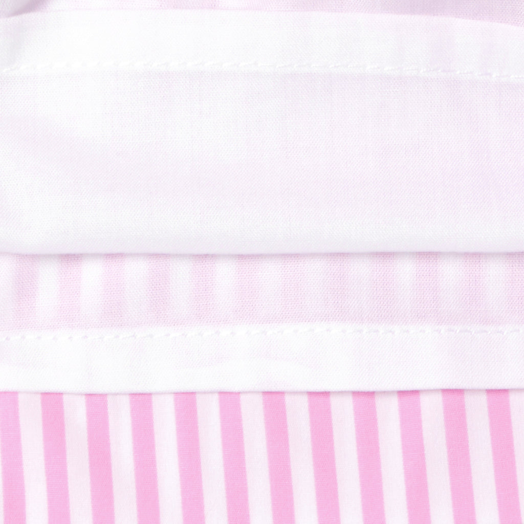 Baby girl dress in striped poplin