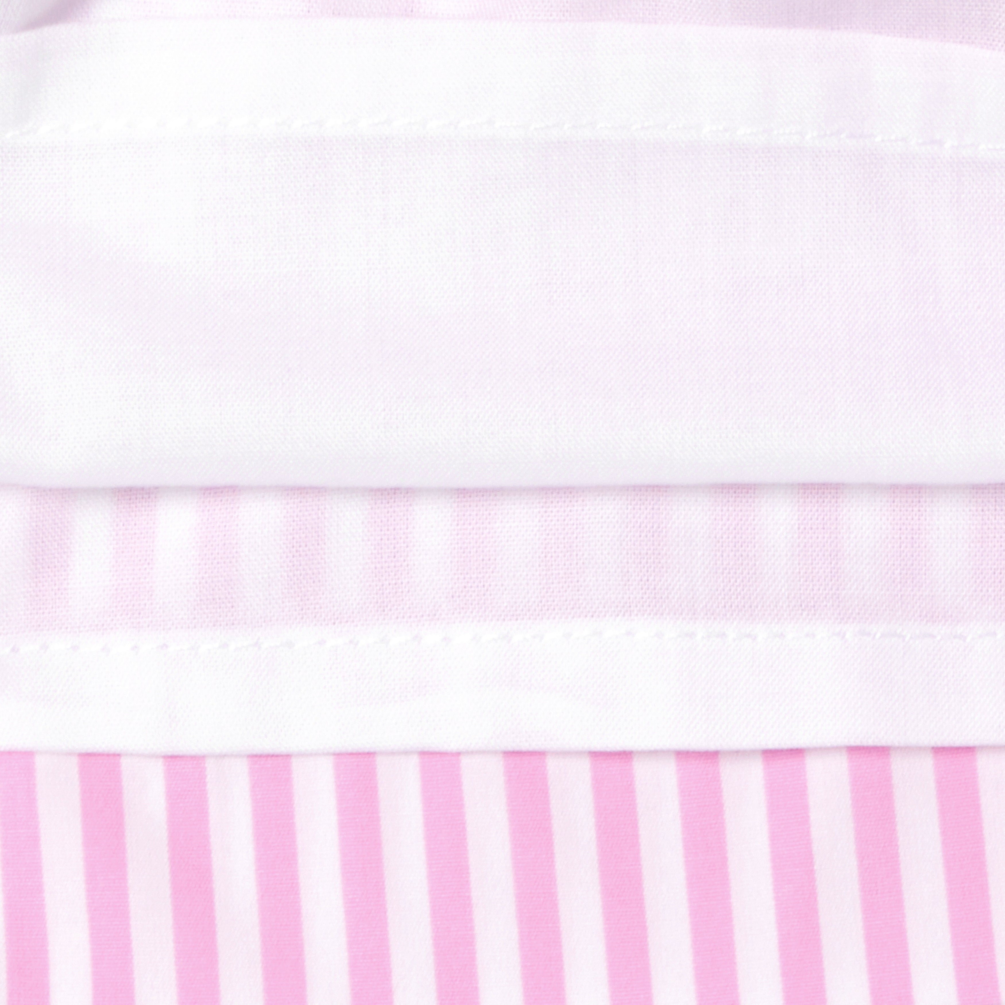 Baby girl dress in striped poplin