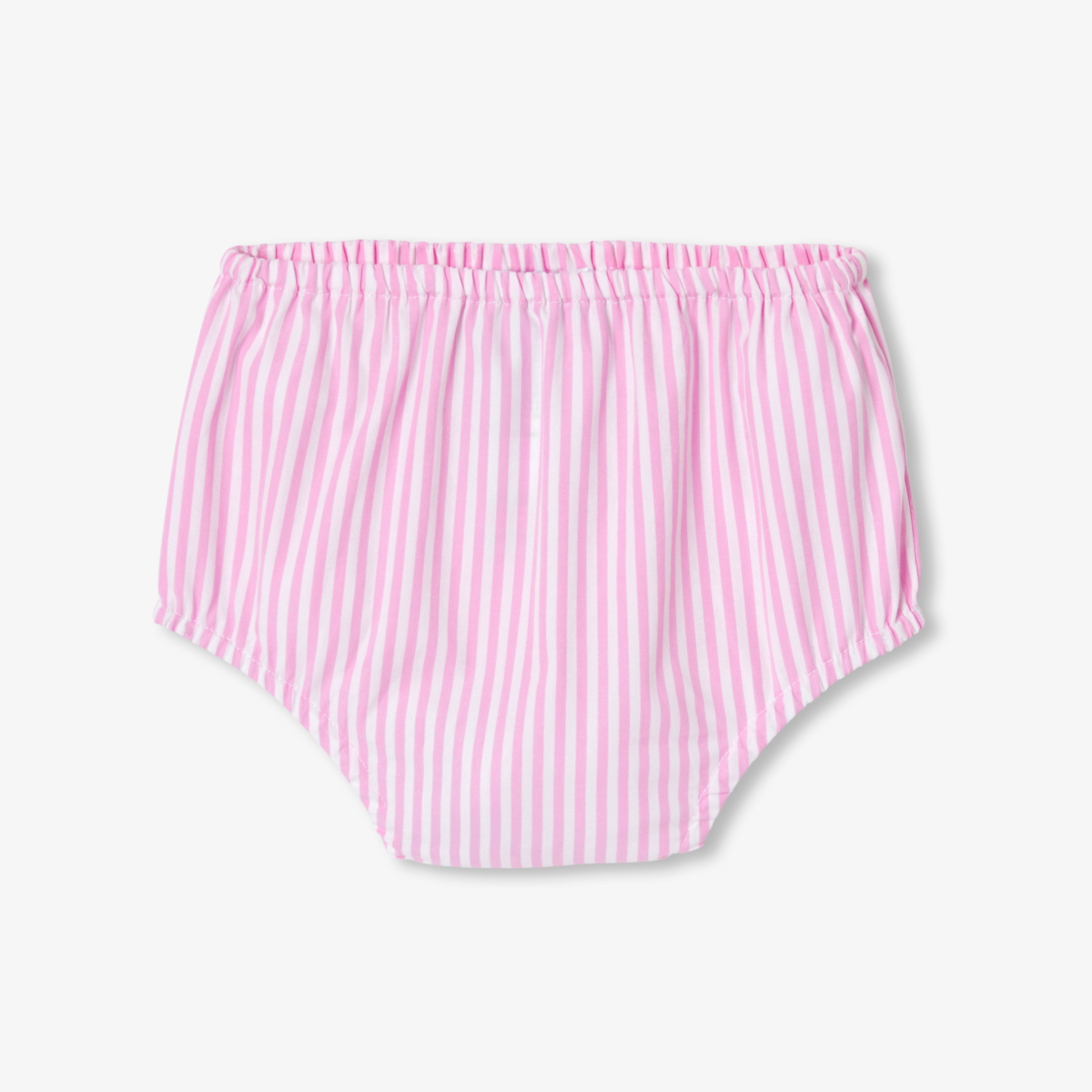 Baby girl dress in striped poplin