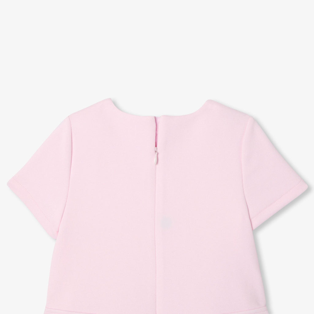 Girl pique knit dress - Jacadi Powder Pink