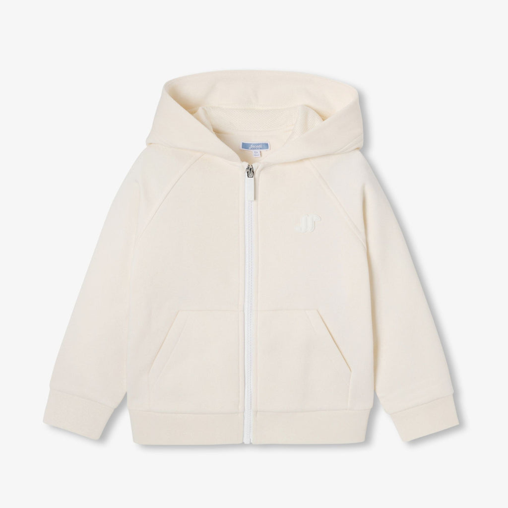 Top Zip-up in Sweatshirt Fabric Boy - Beige Corda