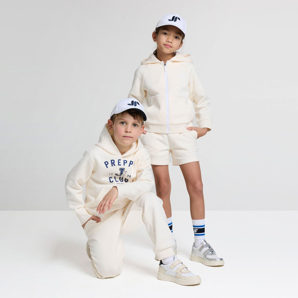 Top Zip-up in Sweatshirt Fabric Boy - Beige Corda