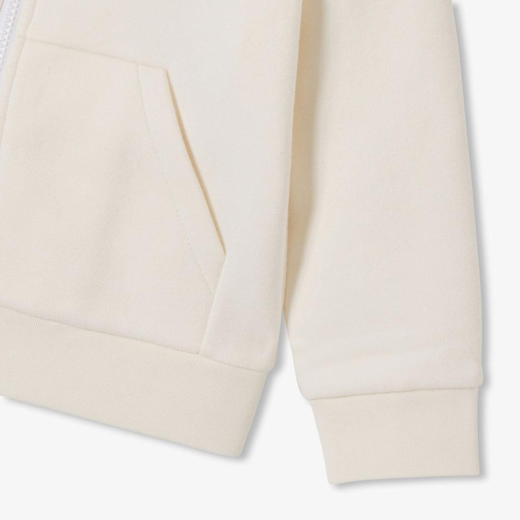 Top Zip-up in Sweatshirt Fabric Boy - Beige Corda