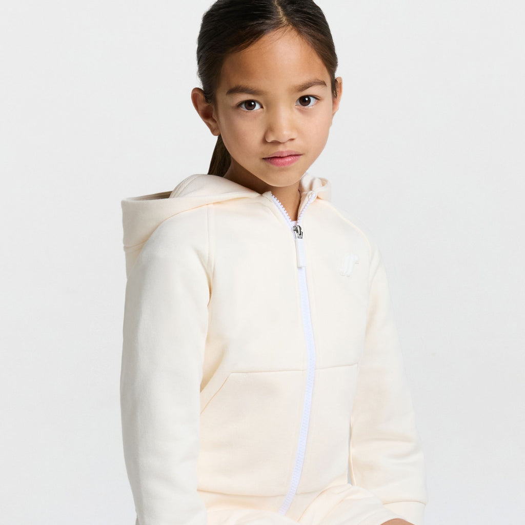Top Zip-up in Sweatshirt Fabric Boy - Beige Corda