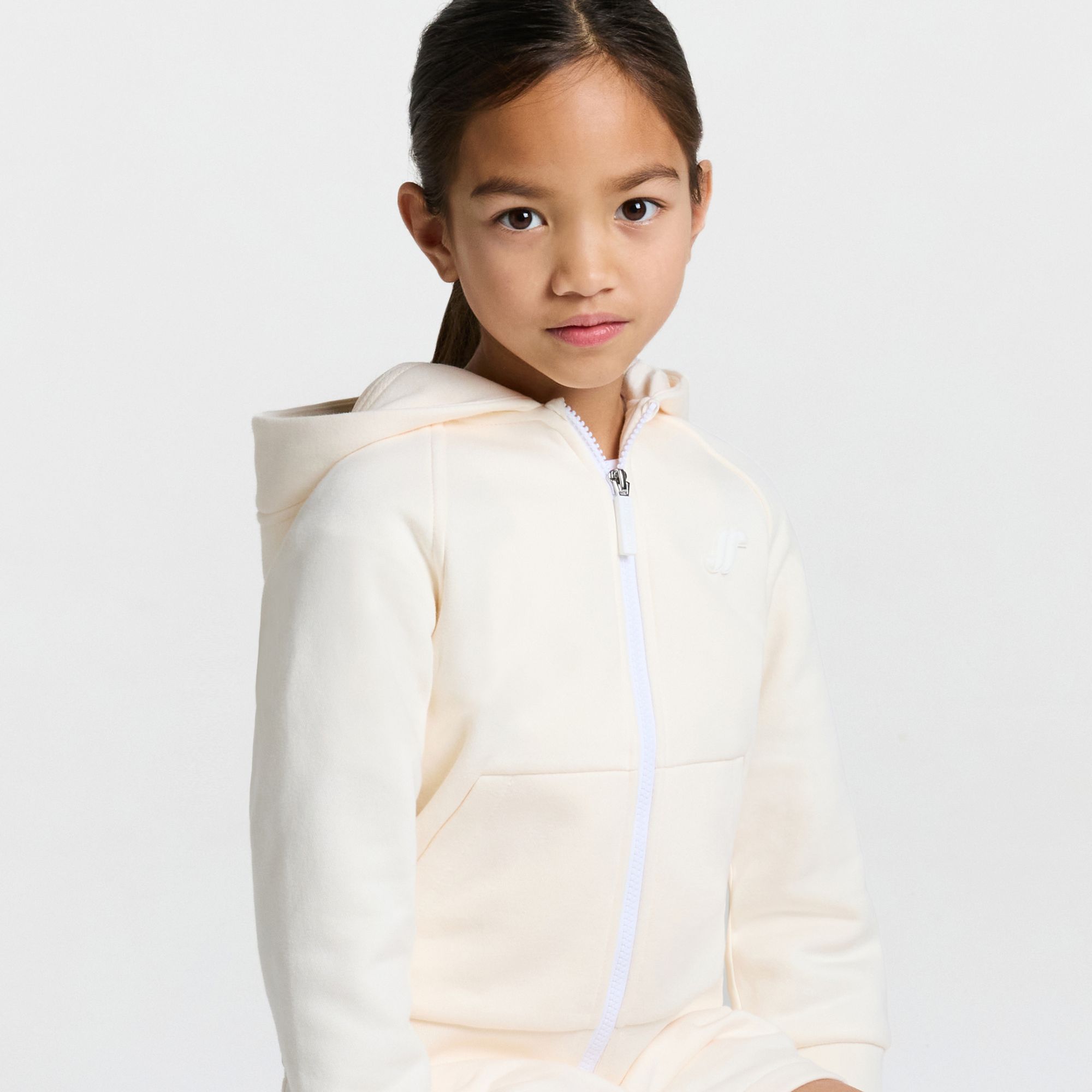 Top Zip-up in Sweatshirt Fabric Boy - Beige Corda