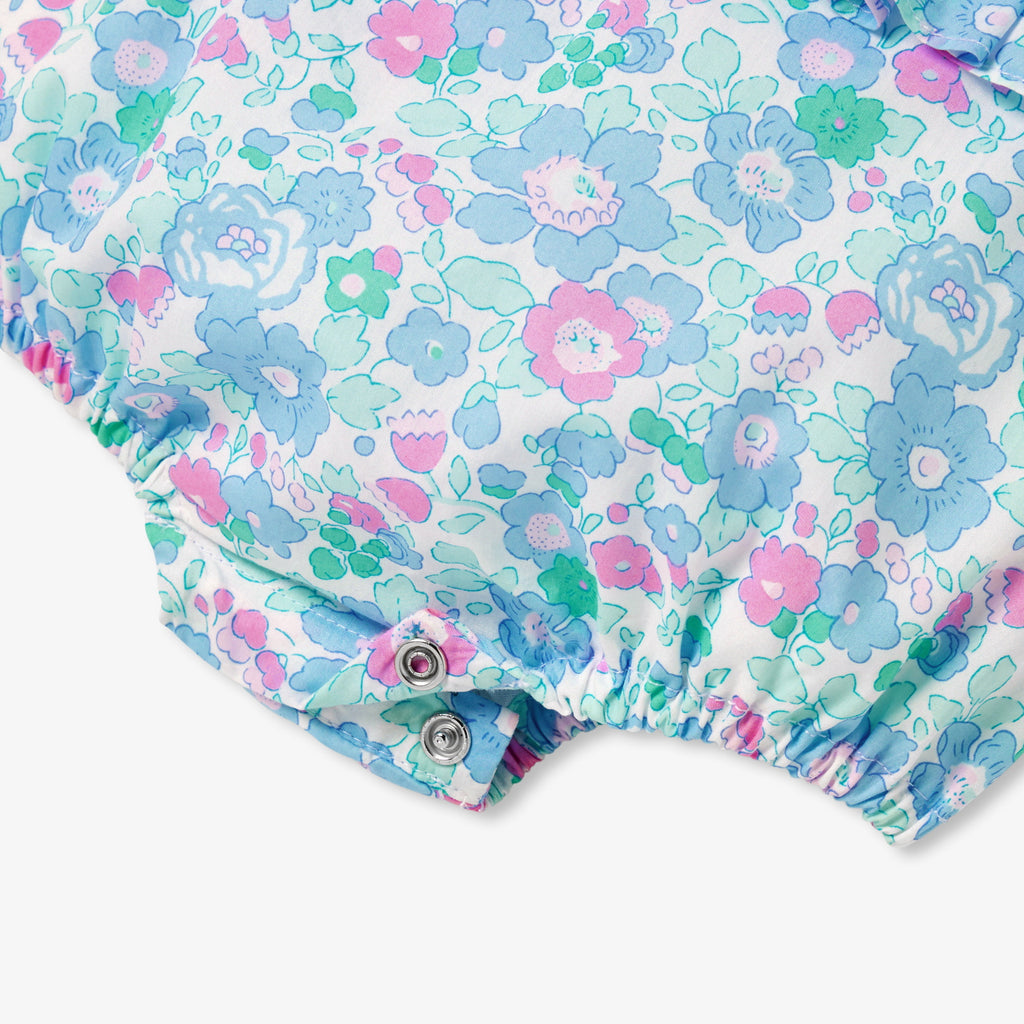 Baby girl romper in Liberty fabric