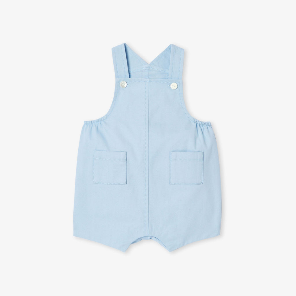 Baby cotton twill short dungarees