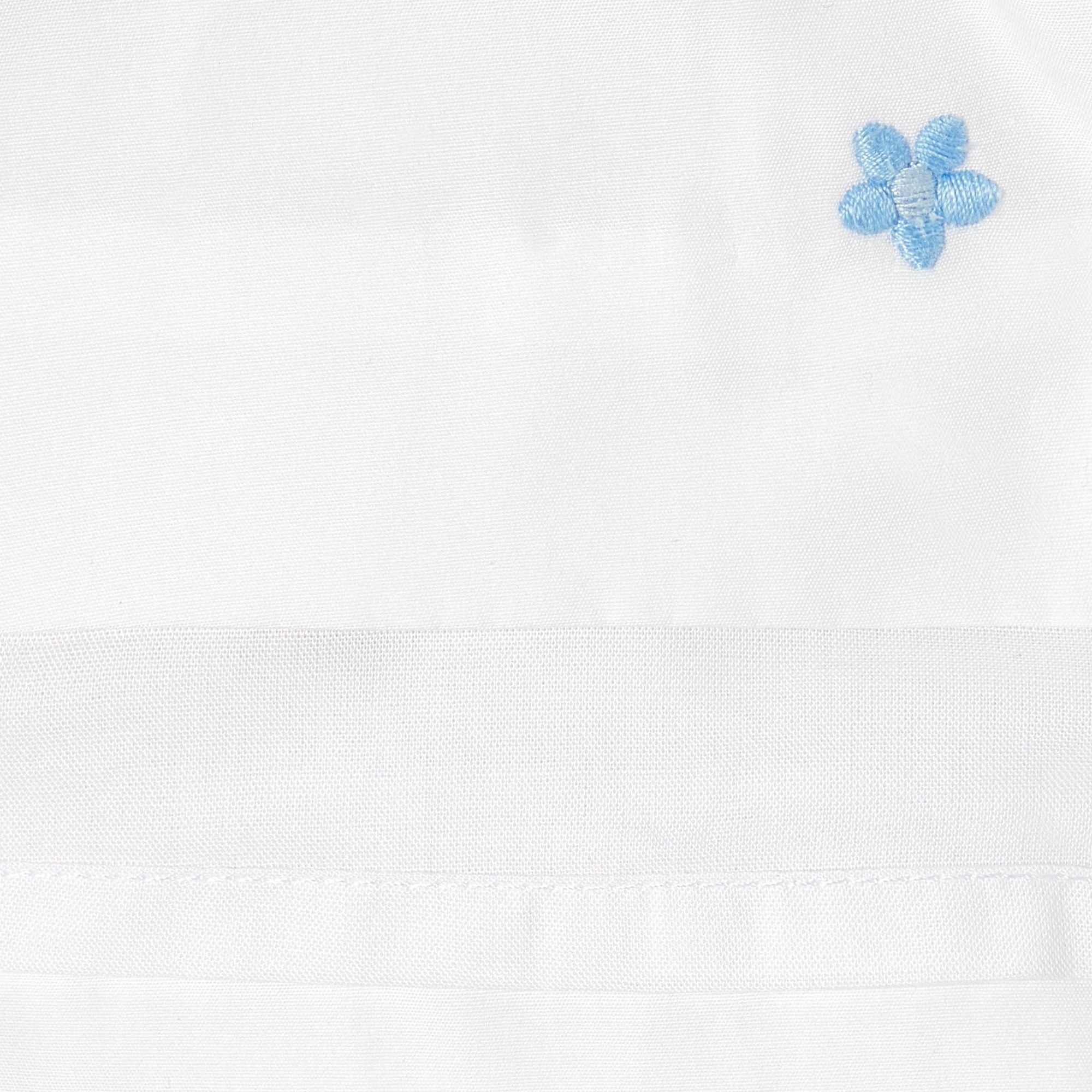 Dress in Popeline embroidered Baby Girl - White/Multicolour