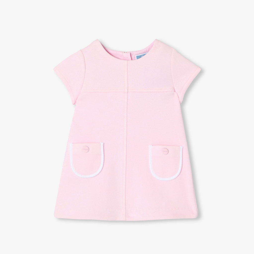 Baby girl cotton pique dress - Jacadi Powder Pink
