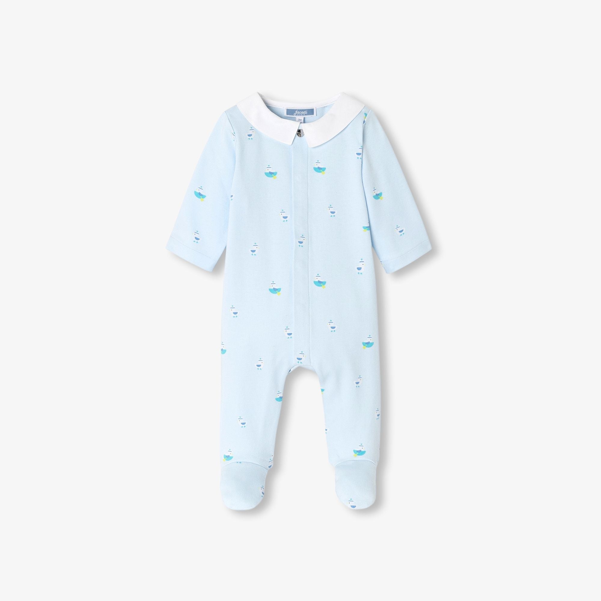Pyjamas in Cotton Interlock Baby Boy - Blue/Multicolour