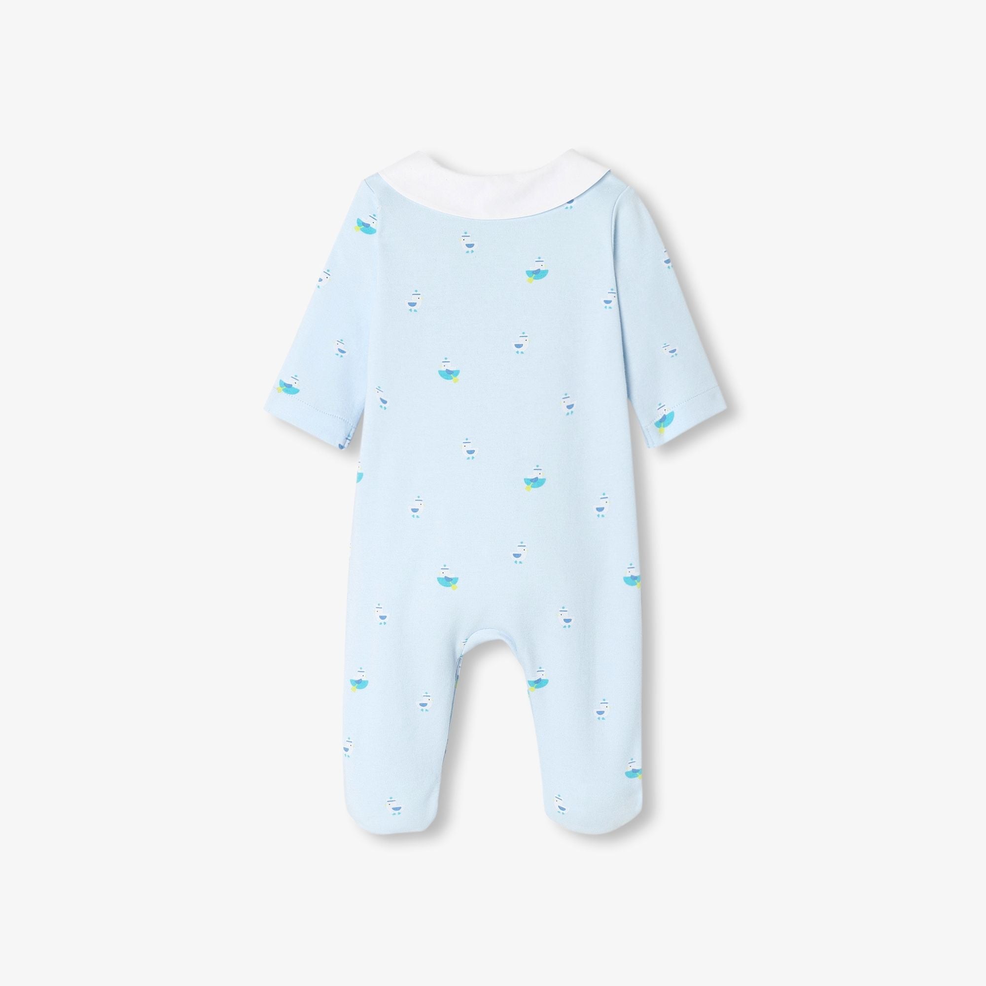 Pyjamas in Cotton Interlock Baby Boy - Blue/Multicolour