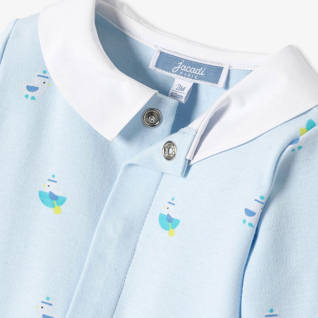 Pyjamas in Cotton Interlock Baby Boy - Blue/Multicolour